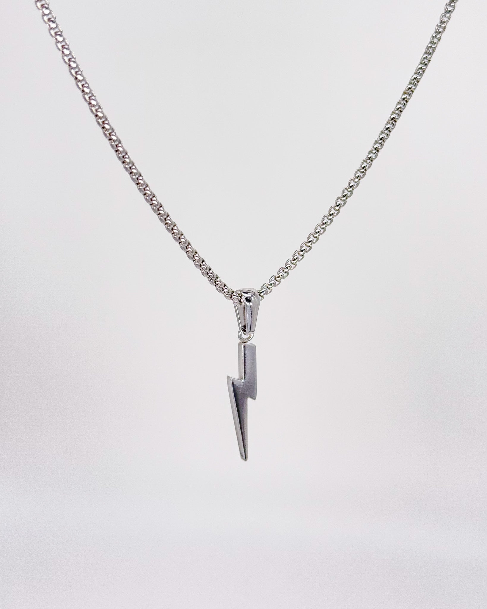 LIGHTNING Necklace Silver
