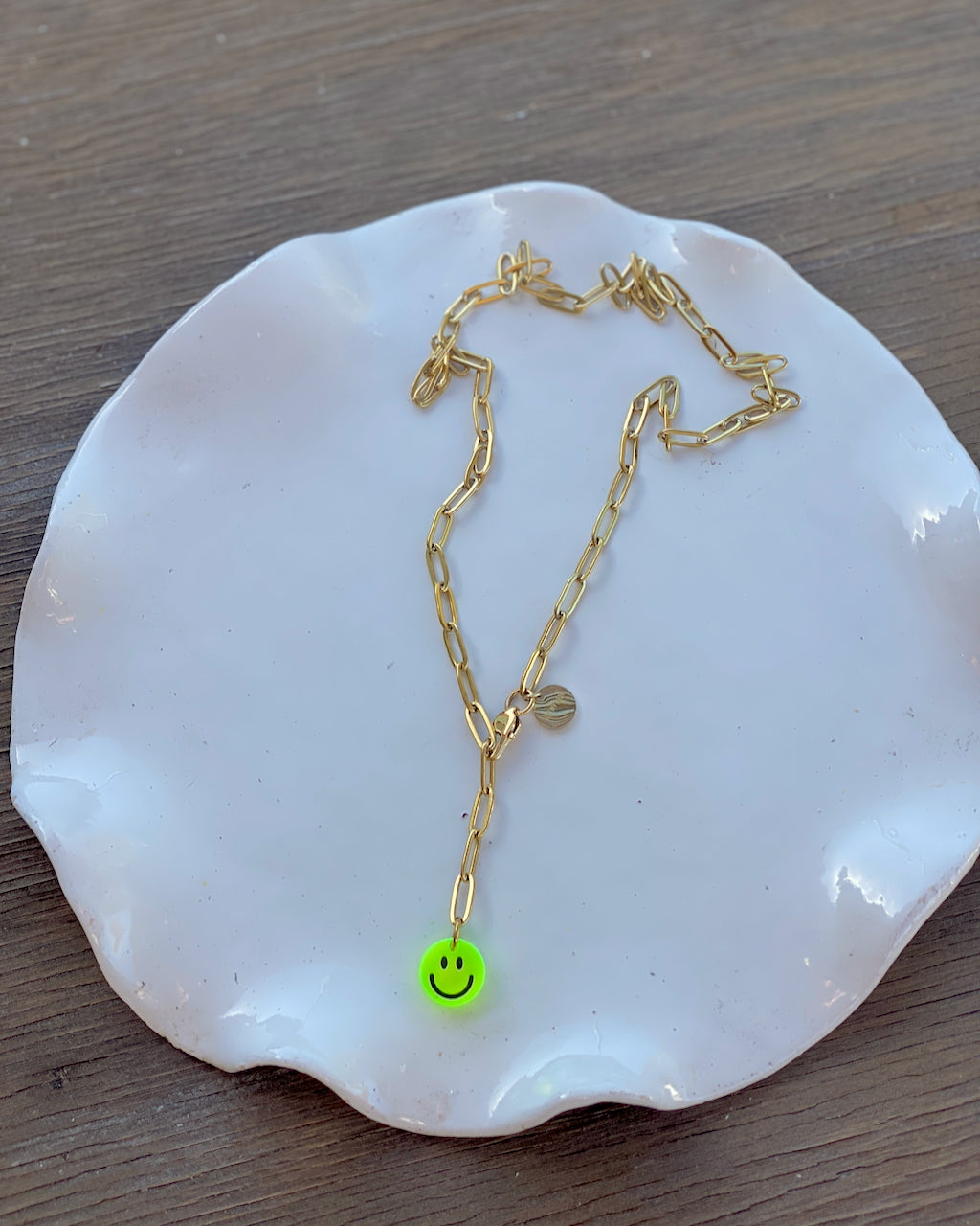 SOHO SMILEY CHAIN YELLOW GOLD