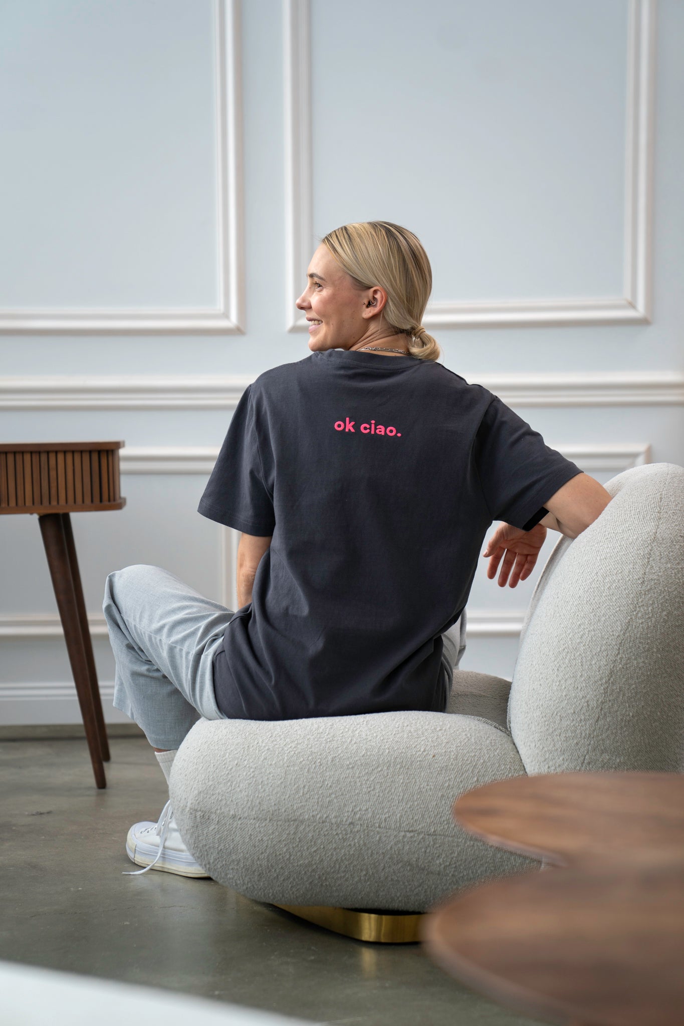 OK WOW T-Shirt Anthrazit