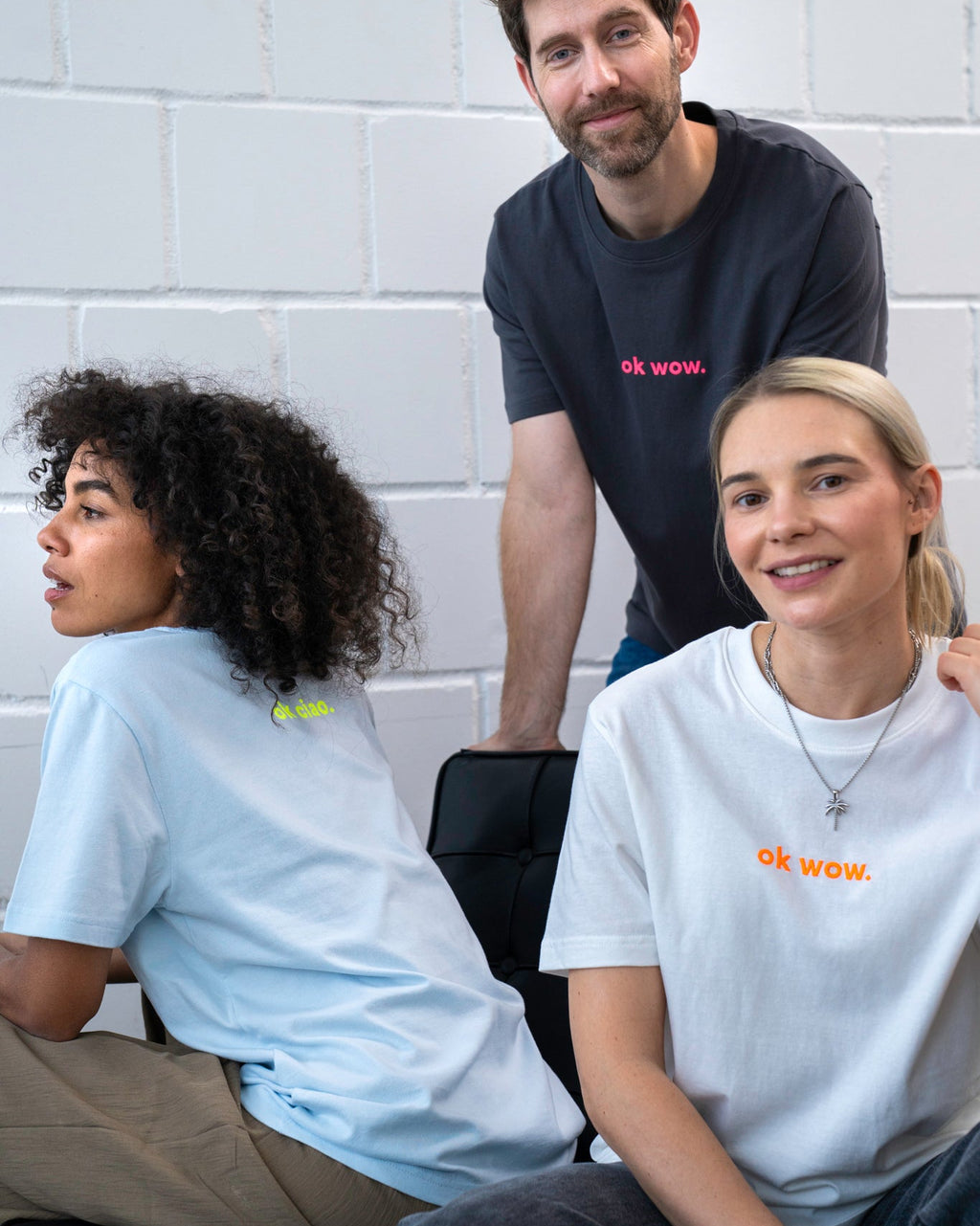 OK WOW T-Shirt Anthrazit