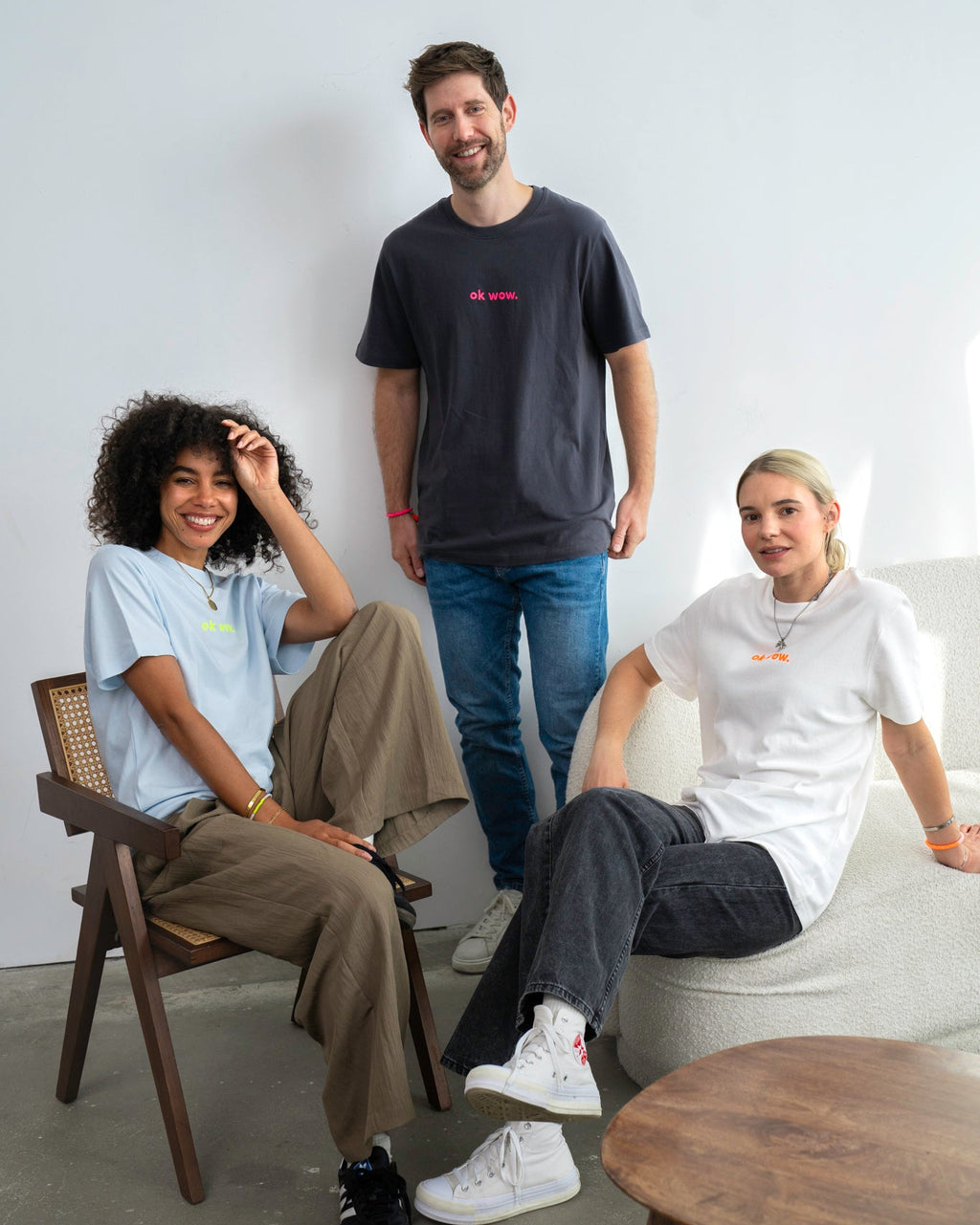 OK WOW T-Shirt Anthrazit