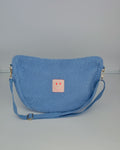 TEDDY HALFMOON CROSSBODY BAG BLUE