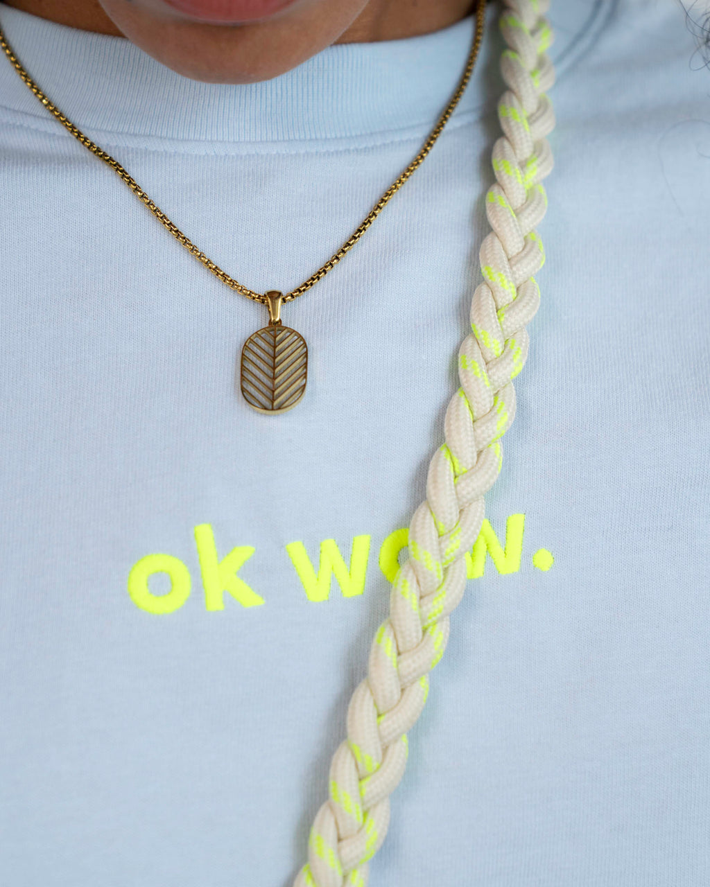 Crossbody Handykette BRAIDED YELLOW