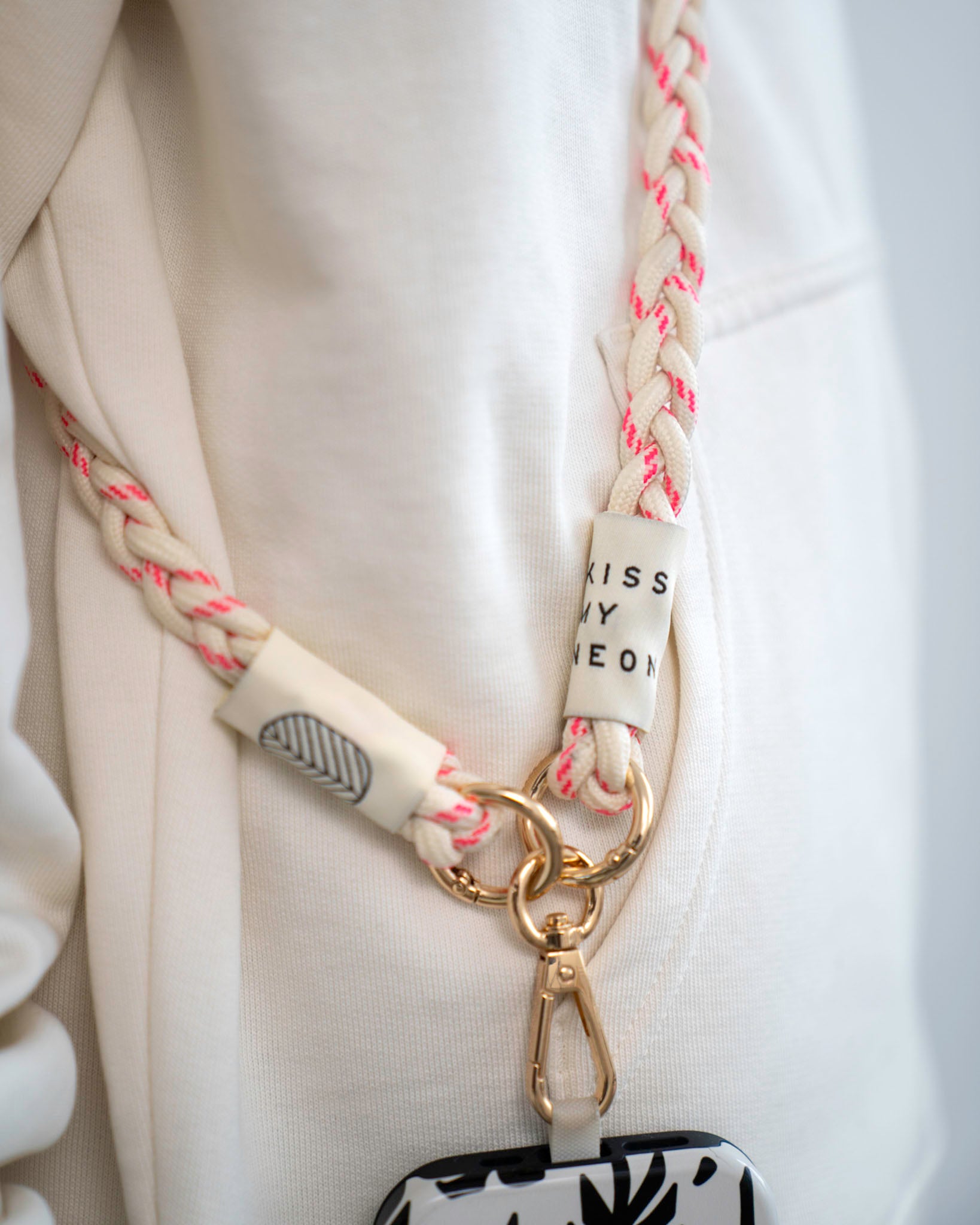 Crossbody Handykette BRAIDED PINK