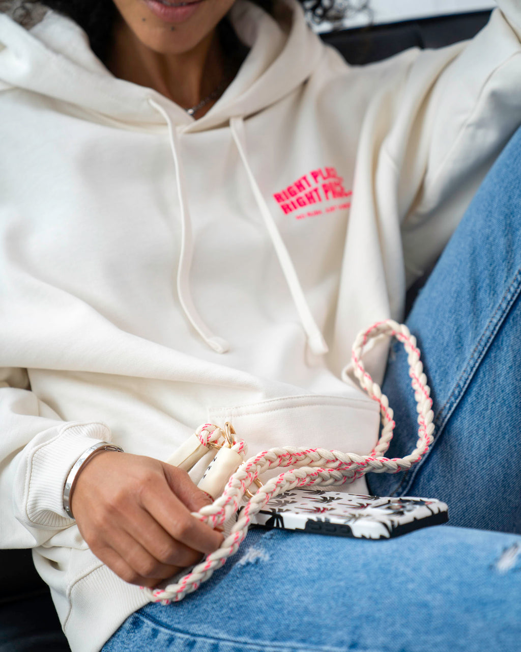 Crossbody Handykette BRAIDED PINK