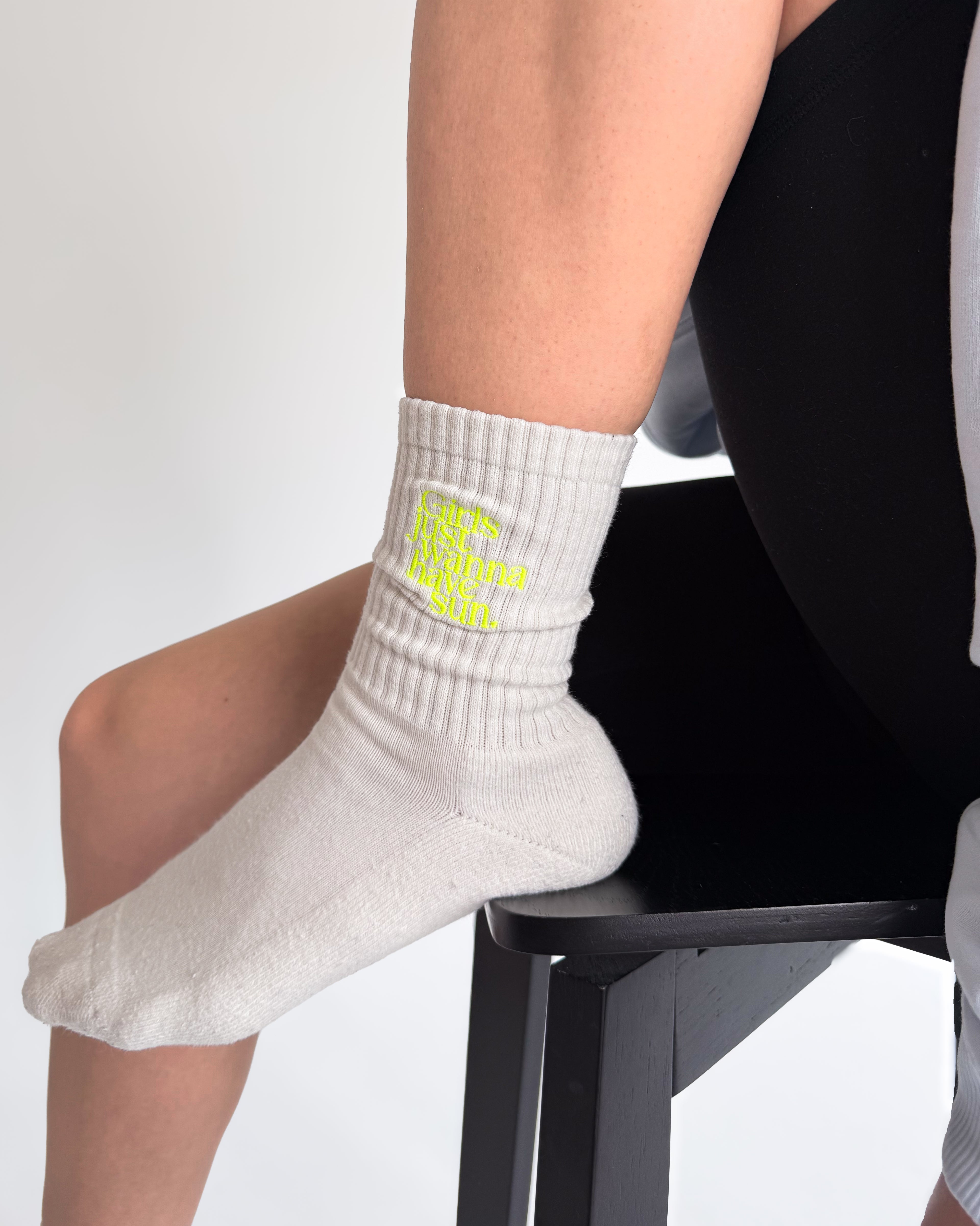 GIRLS JUST WANNA HAVE SUN STITCH Socken