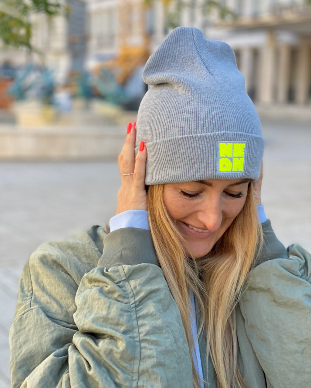 Beanie NEON GREY