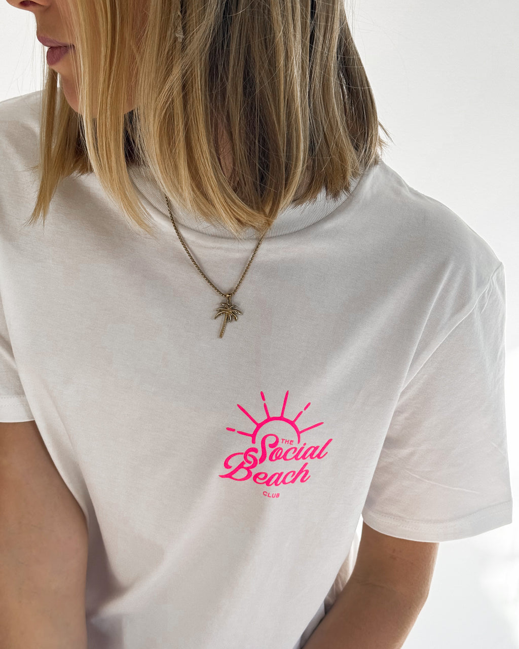 SOCIAL BEACH CLUB T-Shirt Off-White