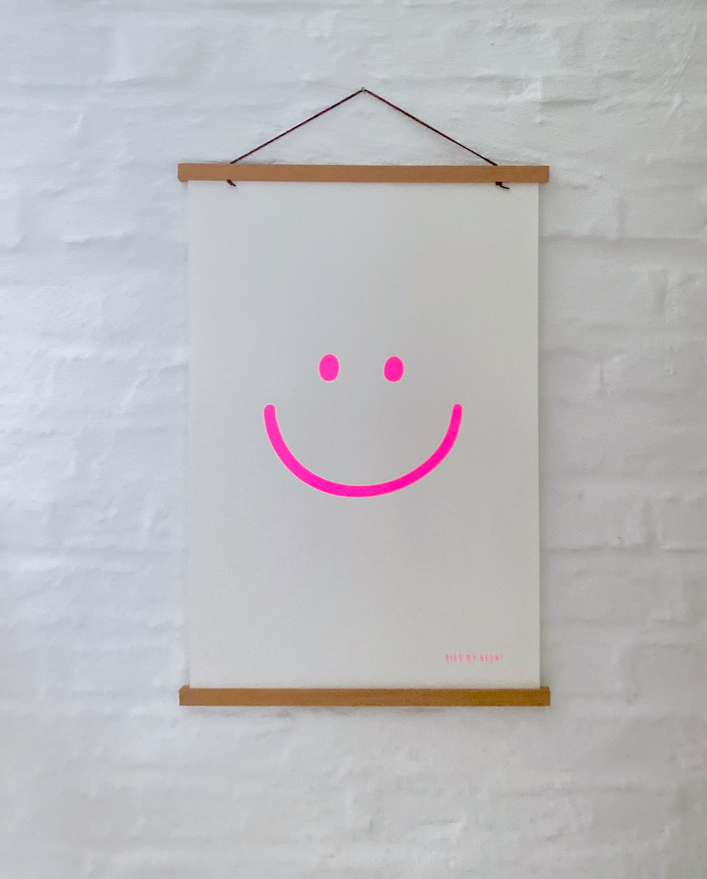 SMILE Siebdruck Poster
