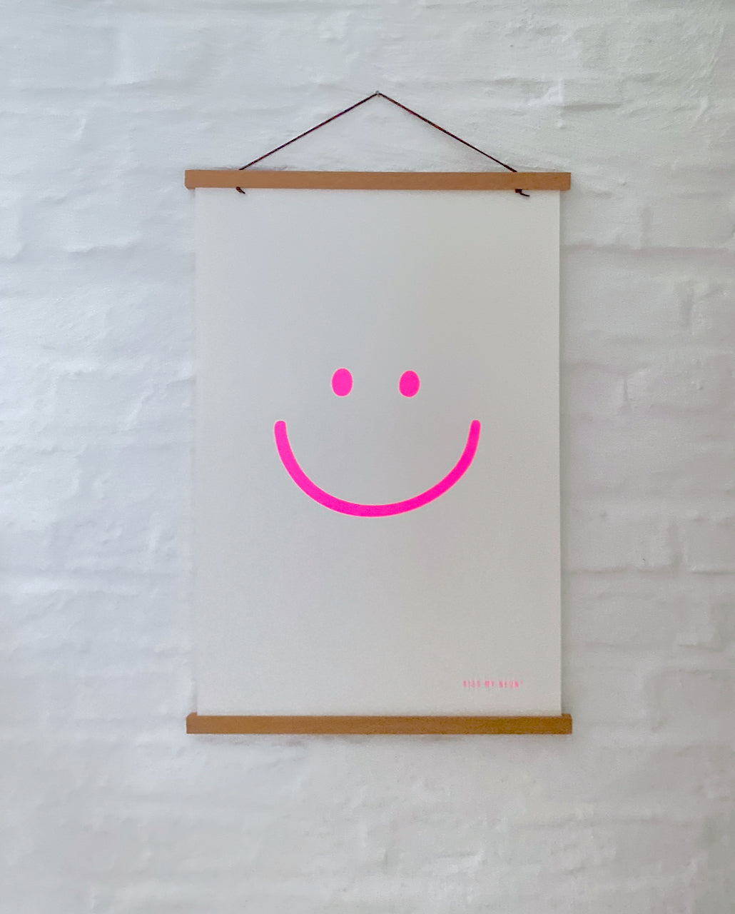 SMILE Siebdruck Poster