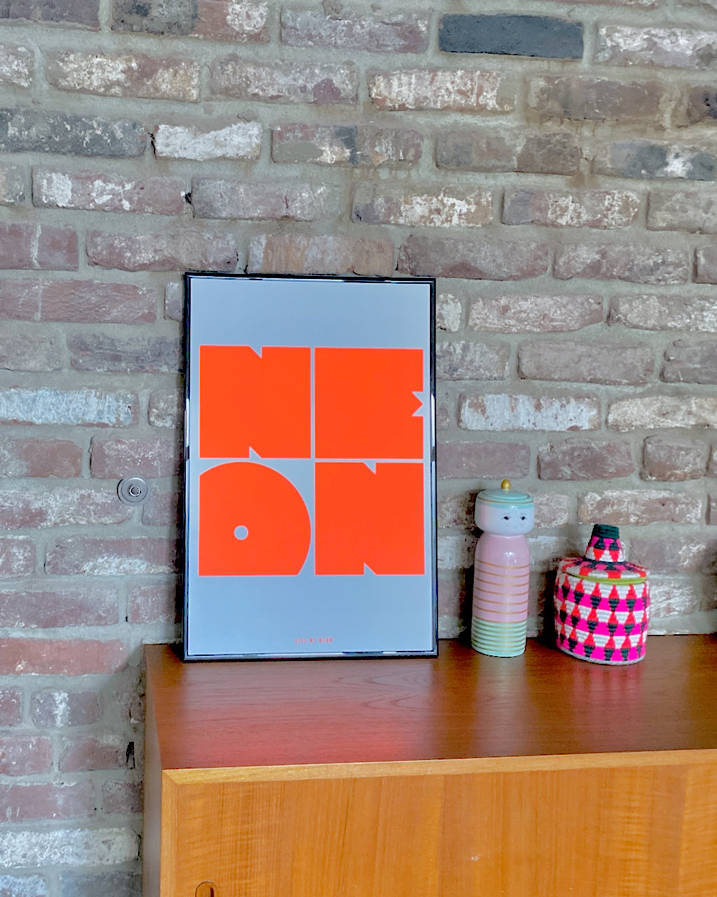 NEON Siebdruck Poster