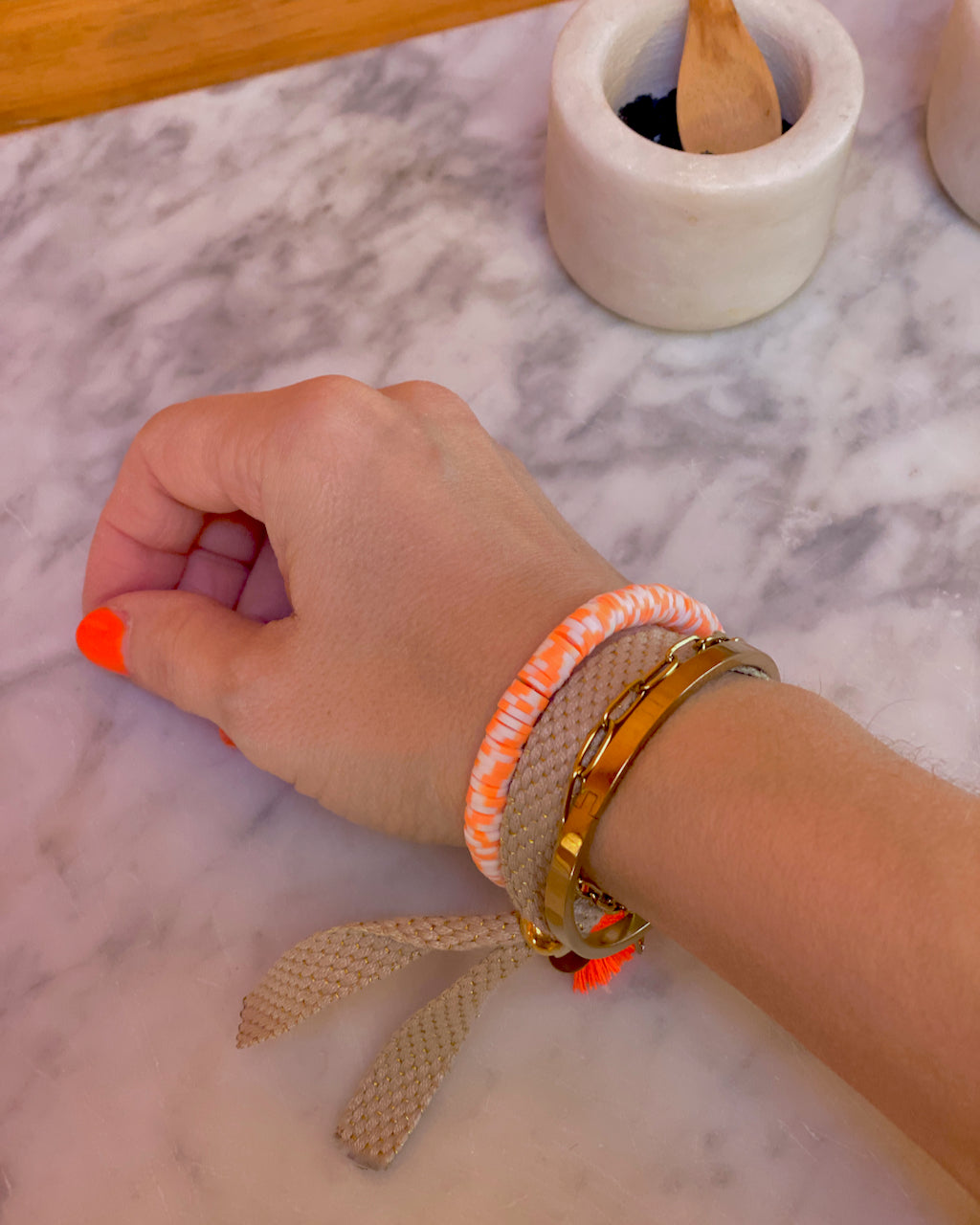 ORANGE FRECKLES Armband