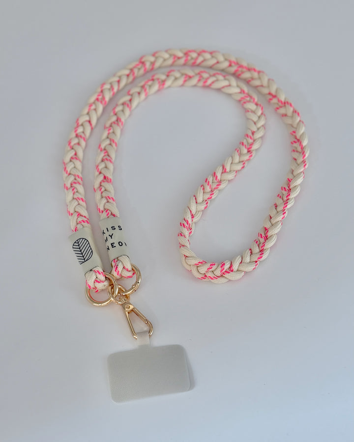Crossbody Handykette BRAIDED PINK