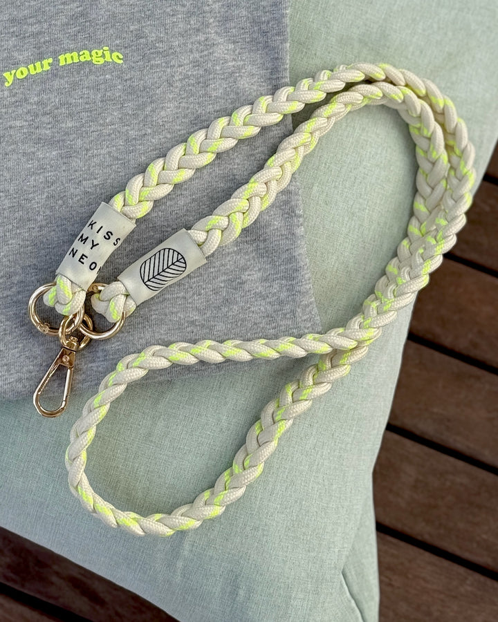 Crossbody Handykette BRAIDED YELLOW