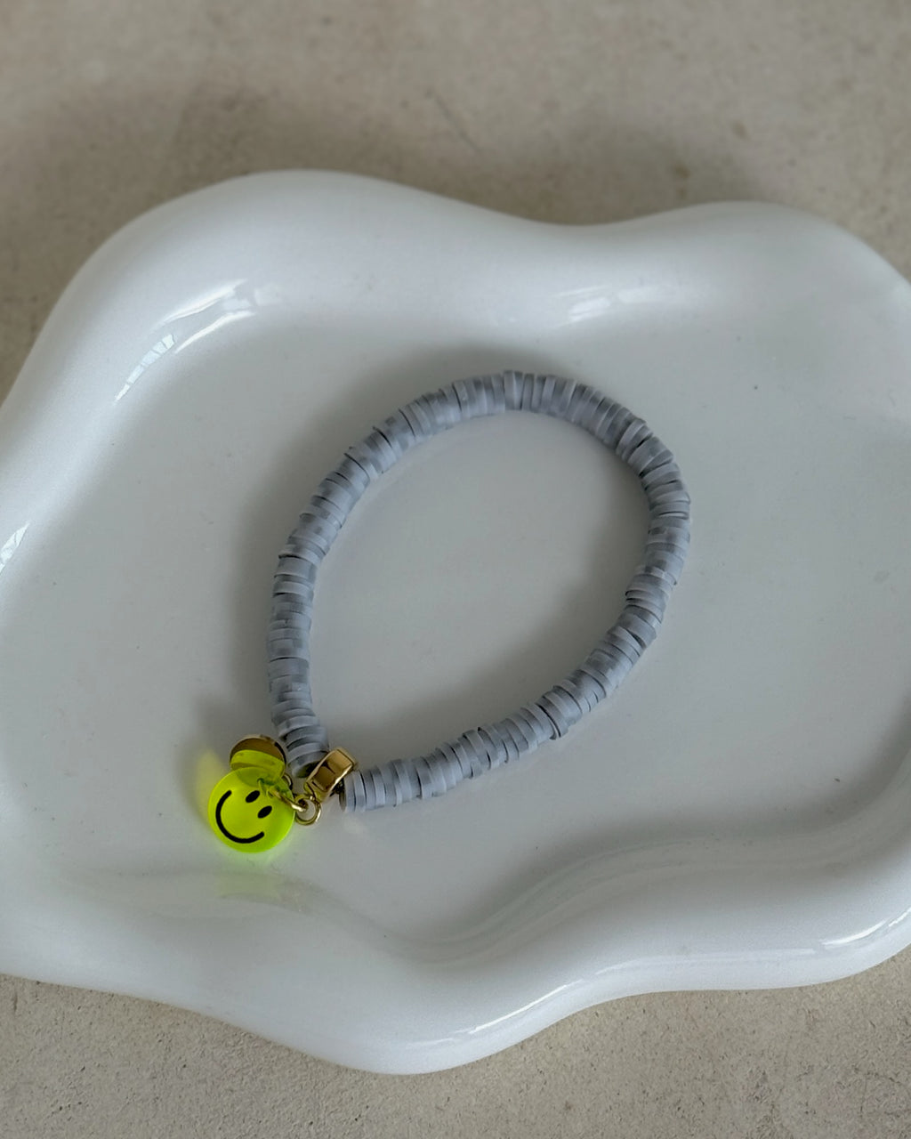 SMILE MARBLE GREY Armband