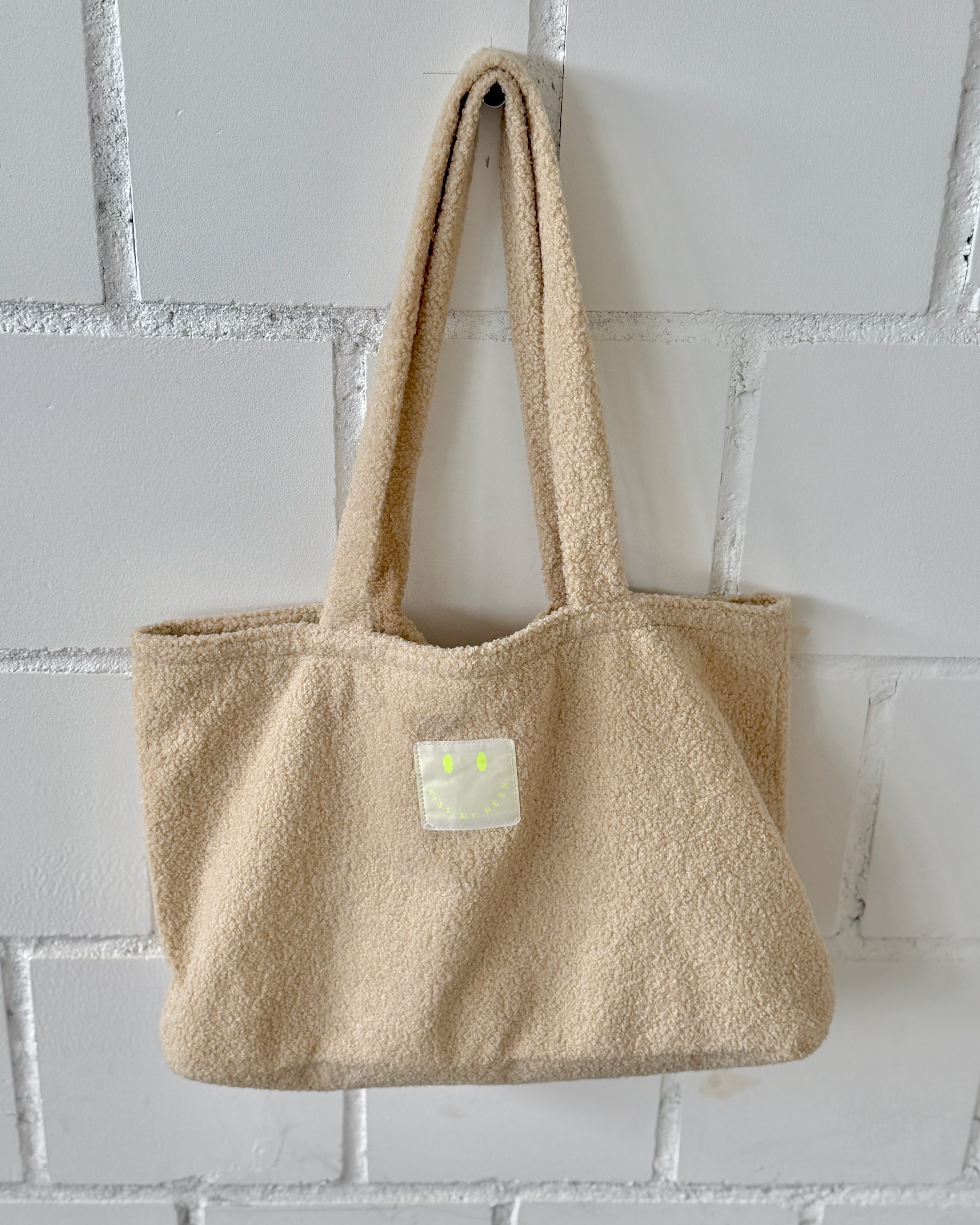 Shopping Bag aus TEDDY Bouclé-Fleece