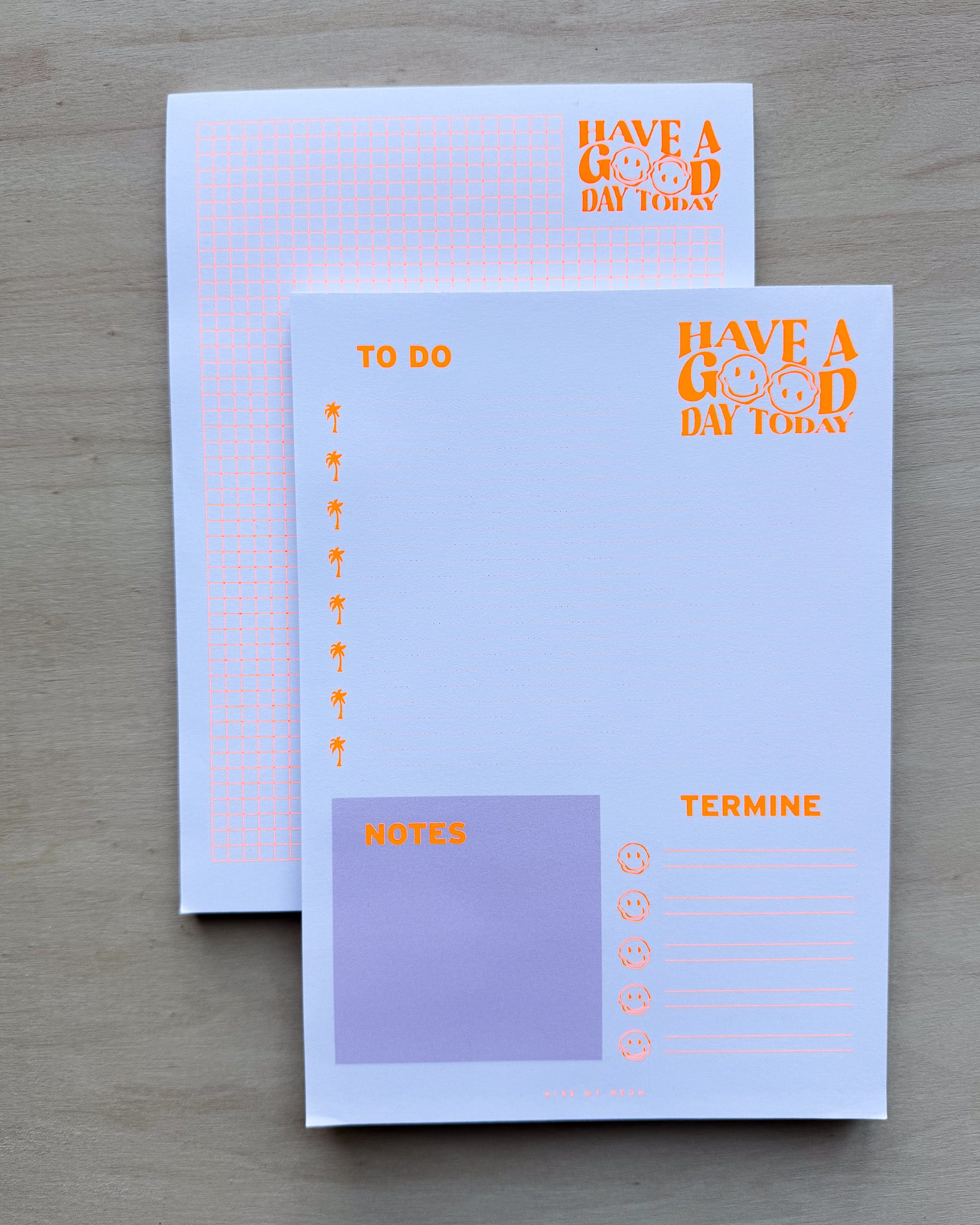 Notizblock Set GOOD DAY ORANGE