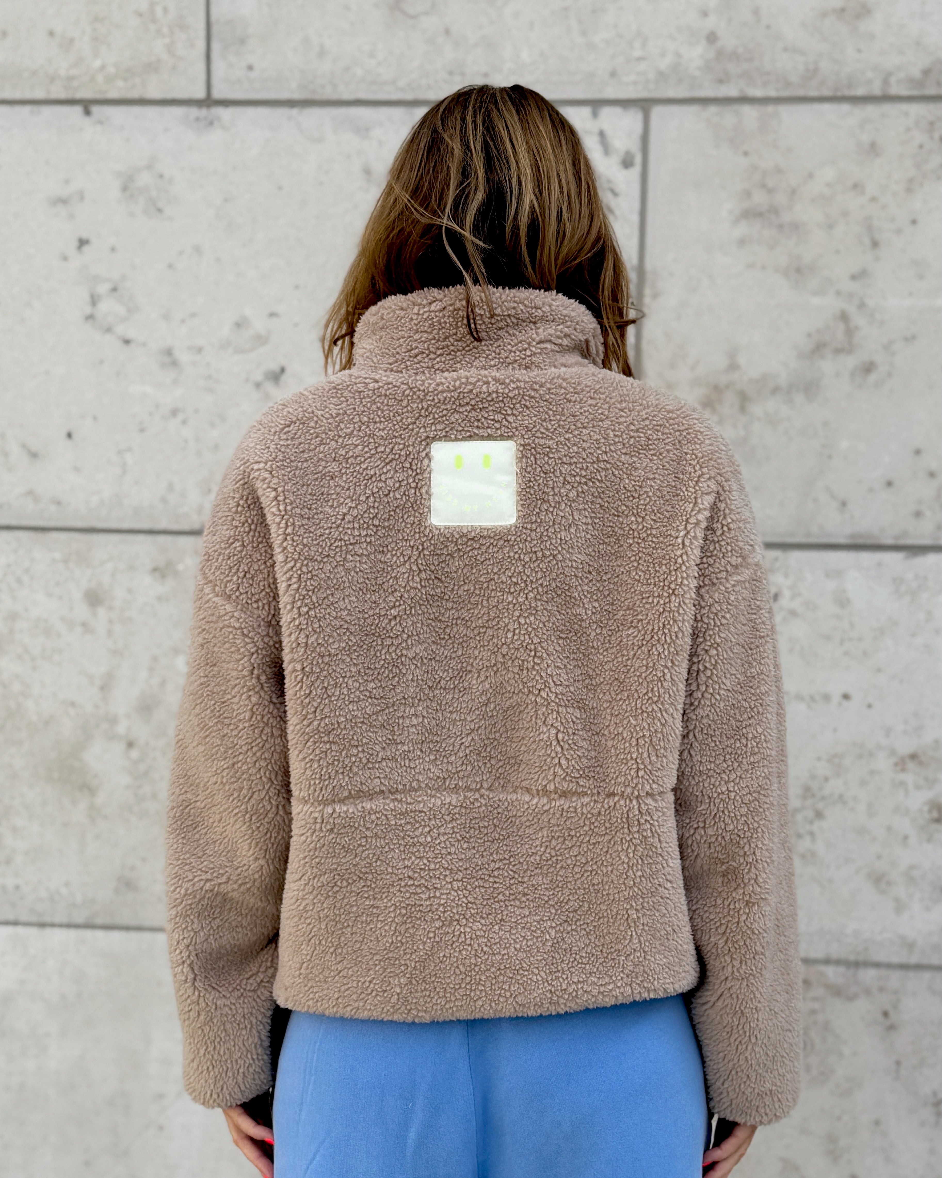 TEDDY FLEECE JACKE Sand