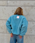 TEDDY FLEECE JACKE Blue