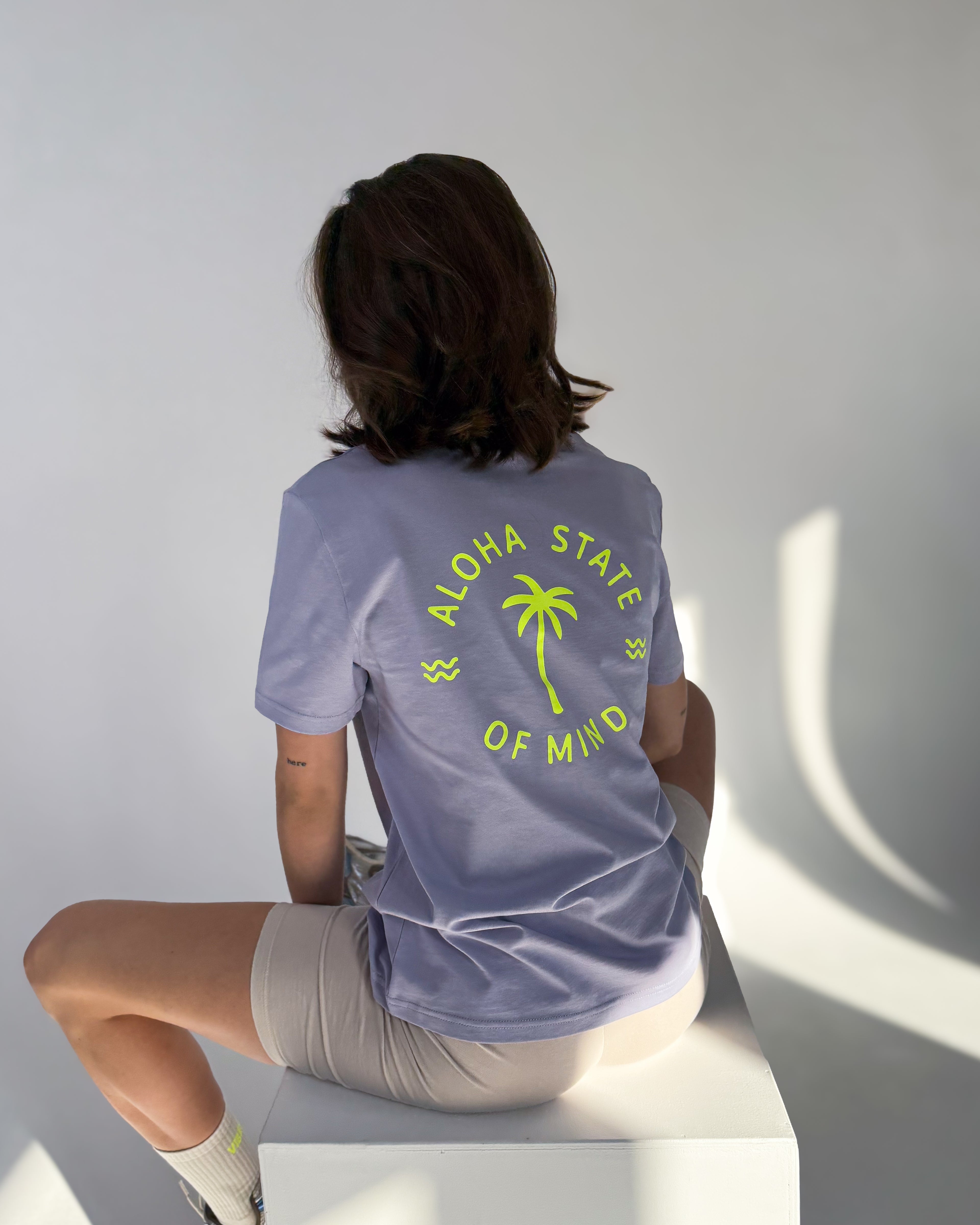 ALOHA STATE OF MIND T-Shirt Lavendel