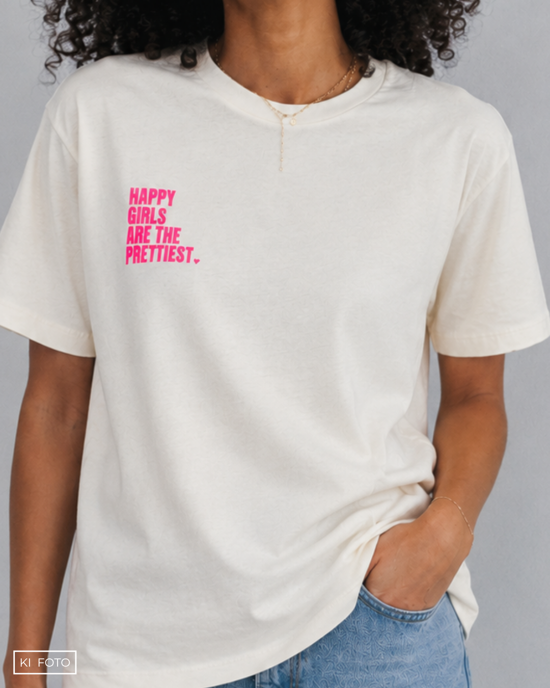 HAPPY GIRLS T-Shirt Off-White