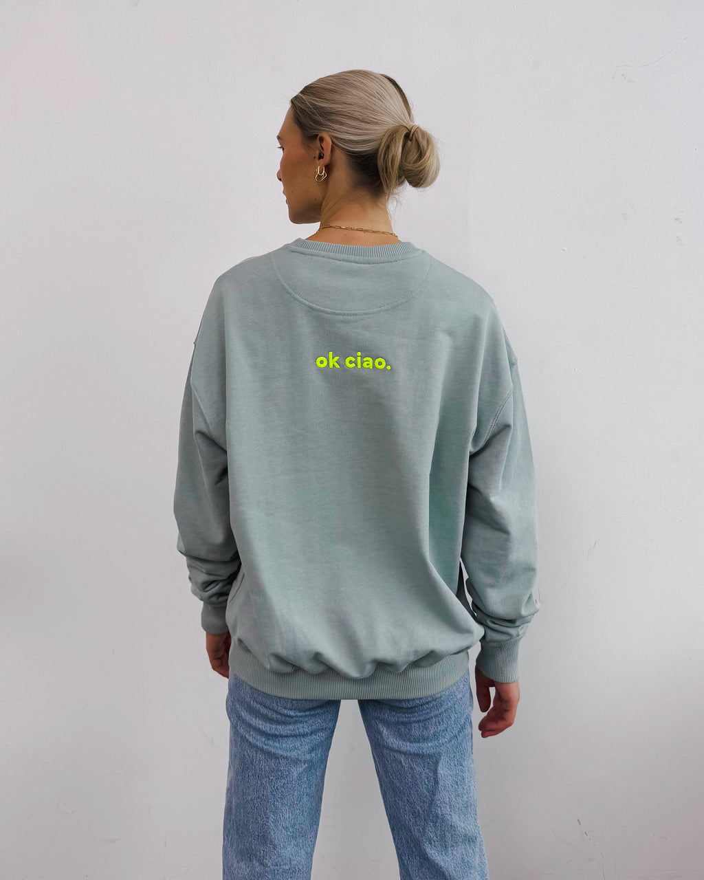 OK WOW Oversized Sweater Aloe