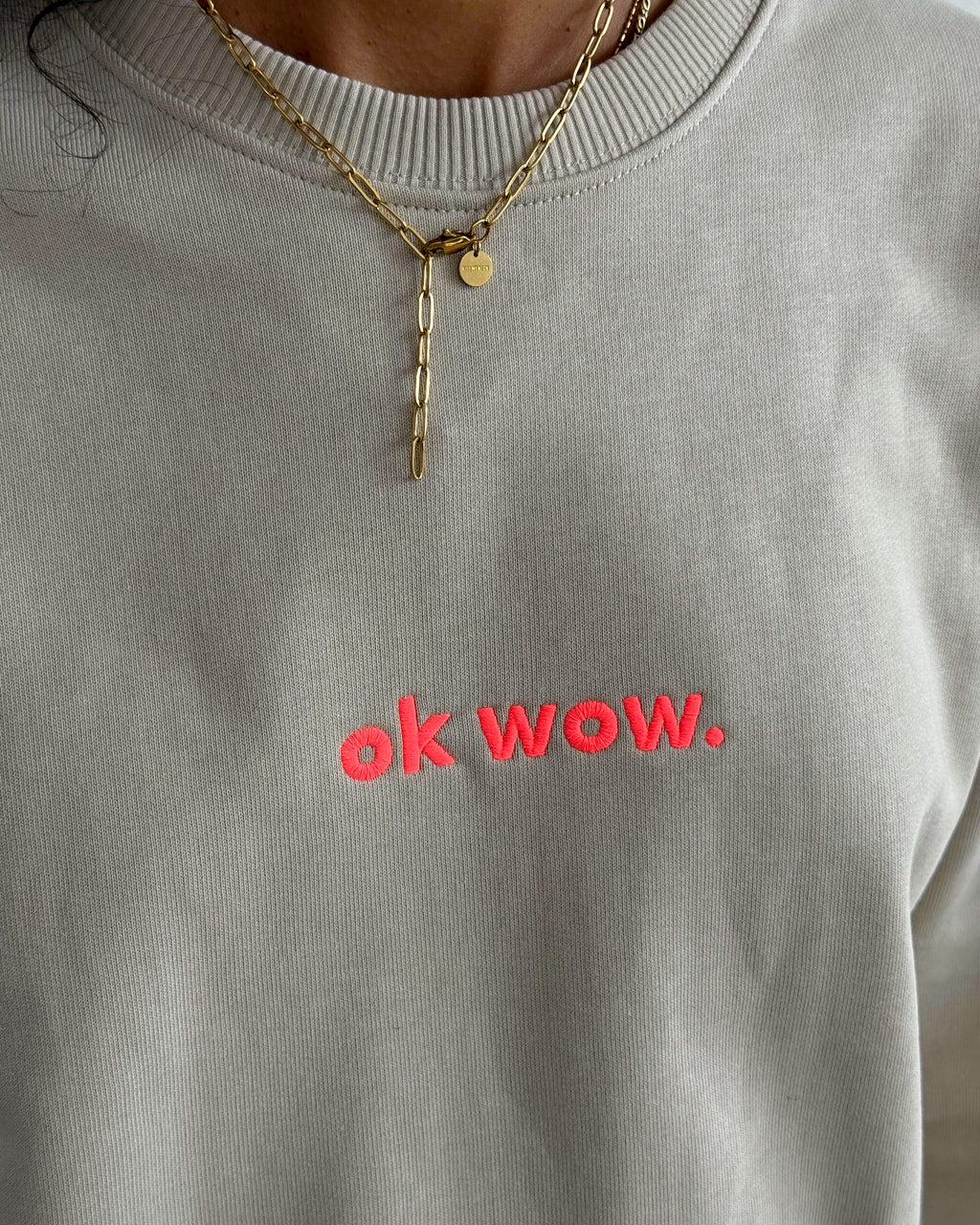 OK WOW Oversized Sweater Sand