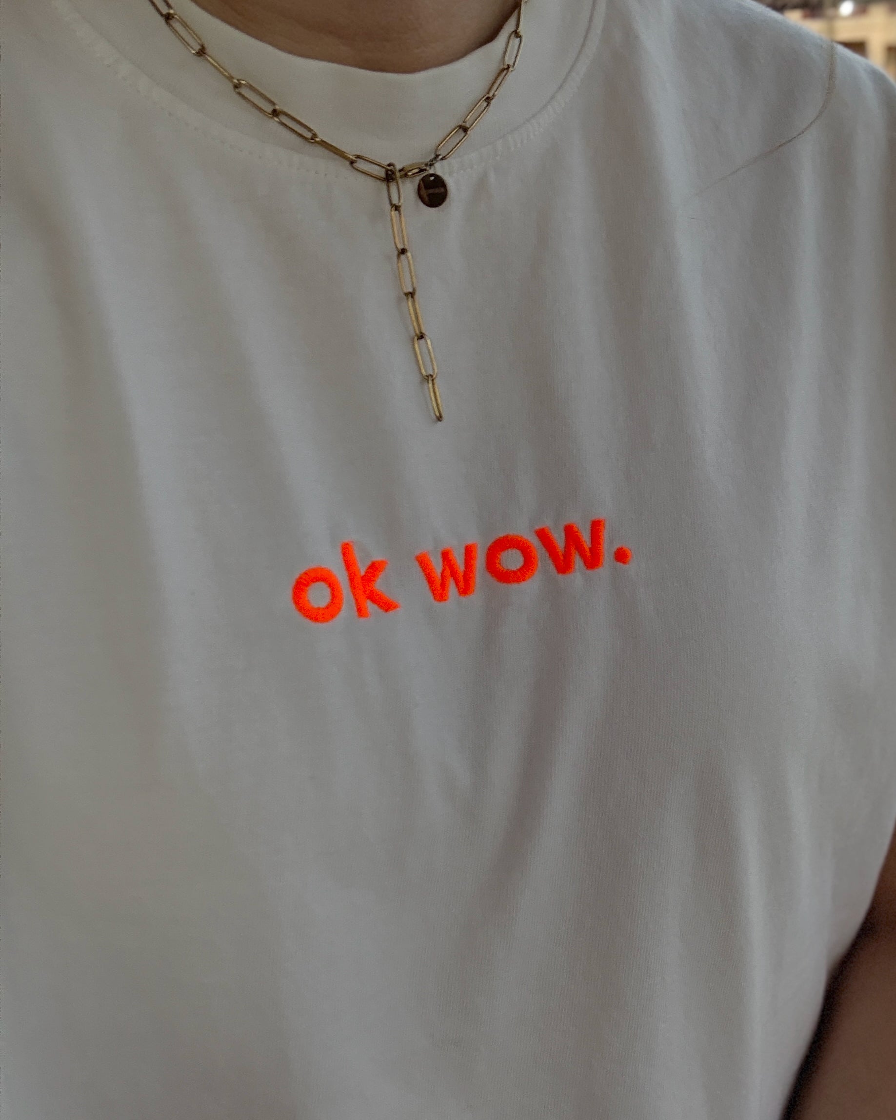 OK WOW T-Shirt Off-White