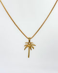 PALM TREE Necklace Gold