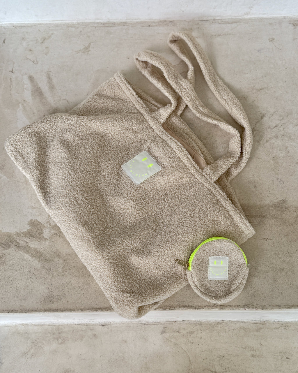 Shopping Bag aus TEDDY Bouclé-Fleece