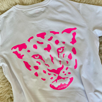 STAY WILD T-Shirt White/Neon-Pink