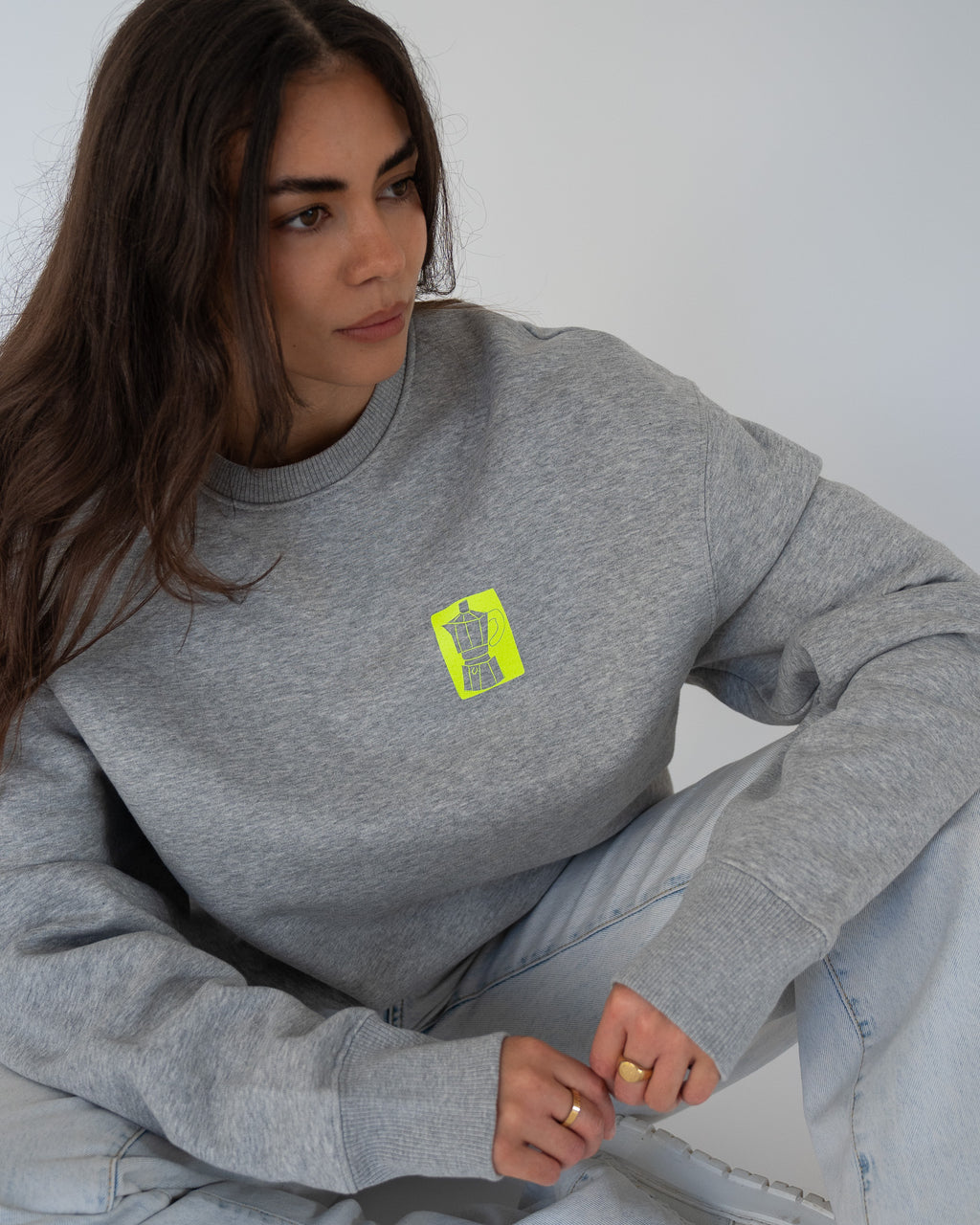 GOOD MOOD BY COFFEE Oversized Sweater