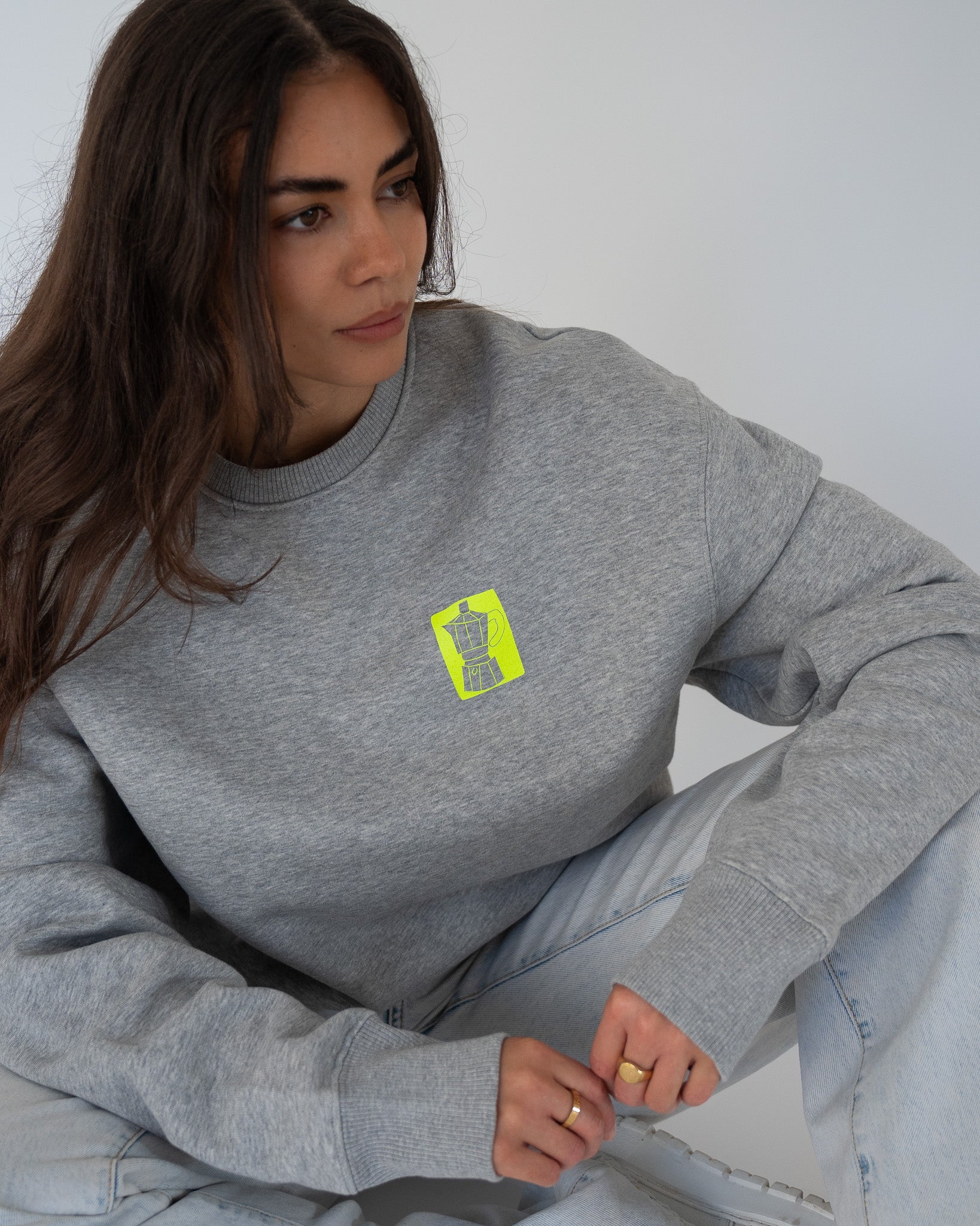GOOD MOOD BY COFFEE Oversized Sweater