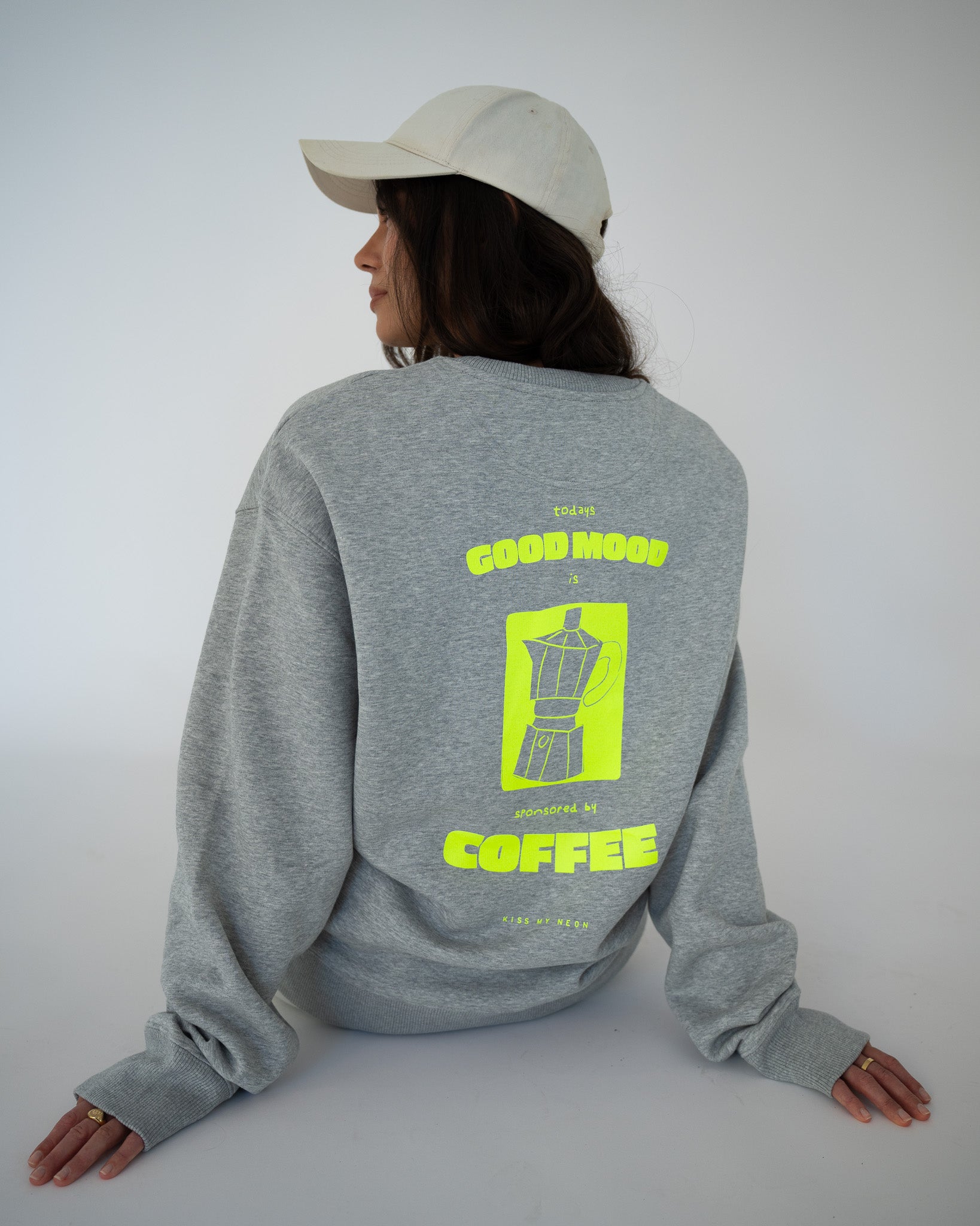 GOOD MOOD BY COFFEE Oversized Sweater