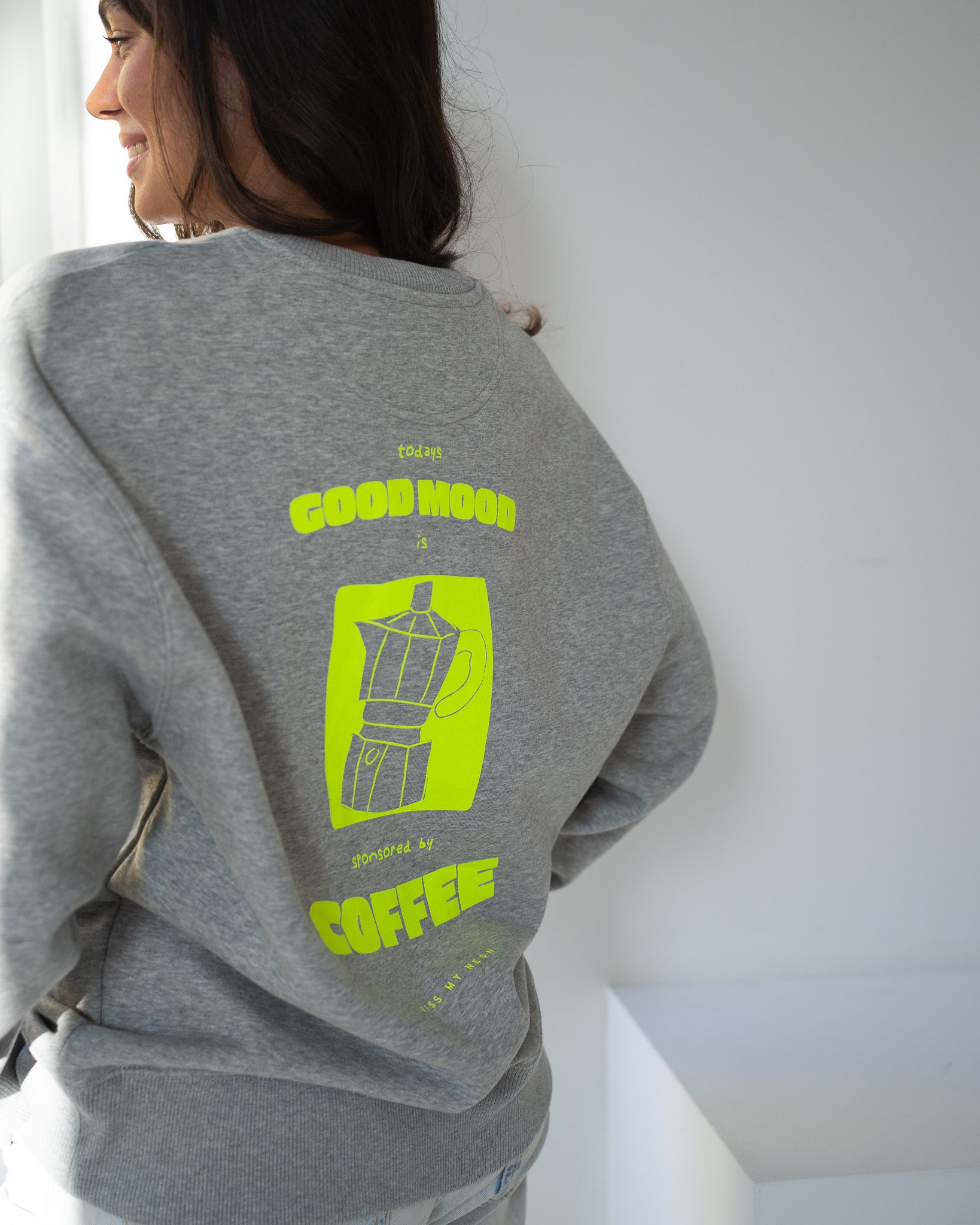 GOOD MOOD BY COFFEE Oversized Sweater