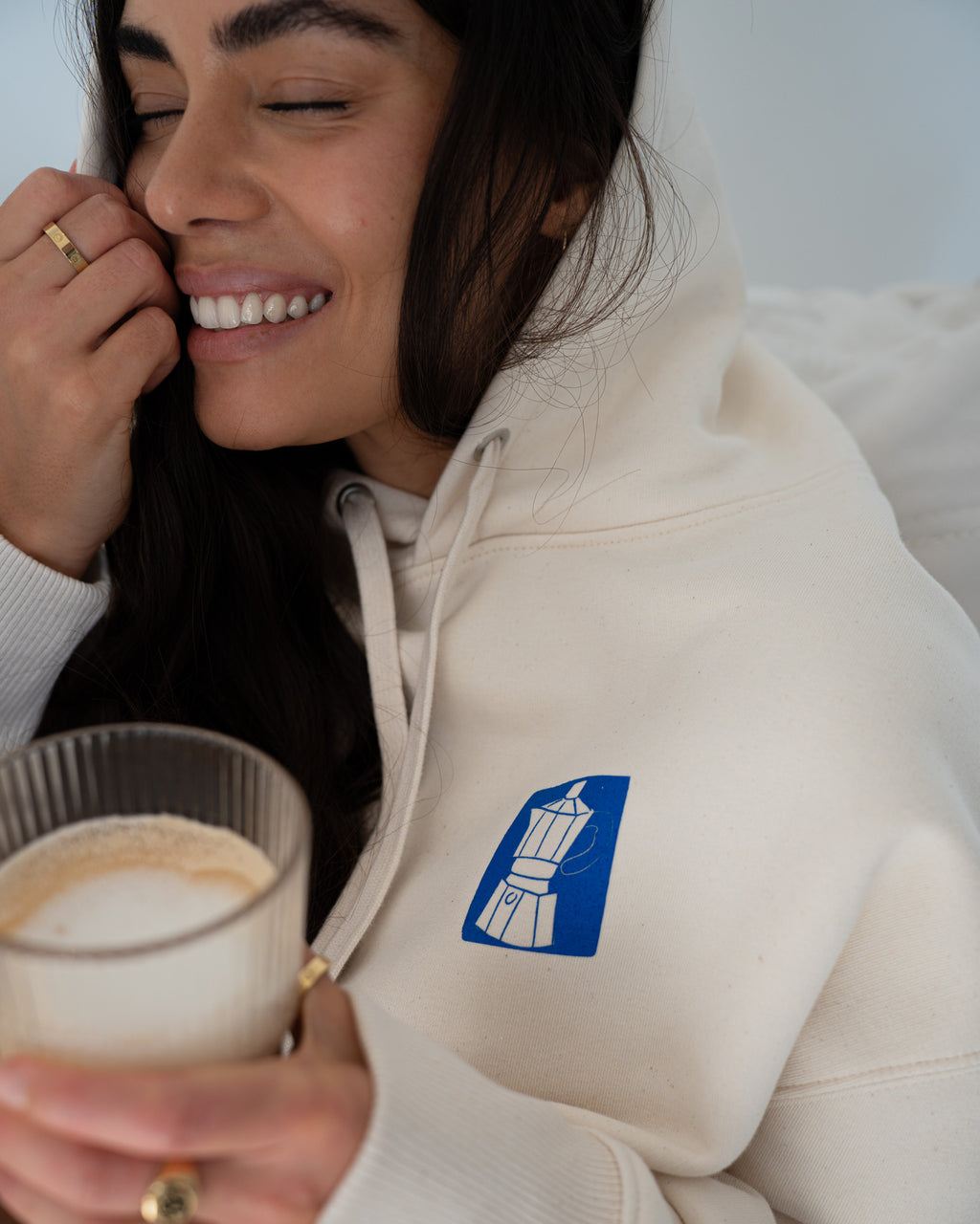 GOOD MOOD BY COFFEE Oversized Hoodie