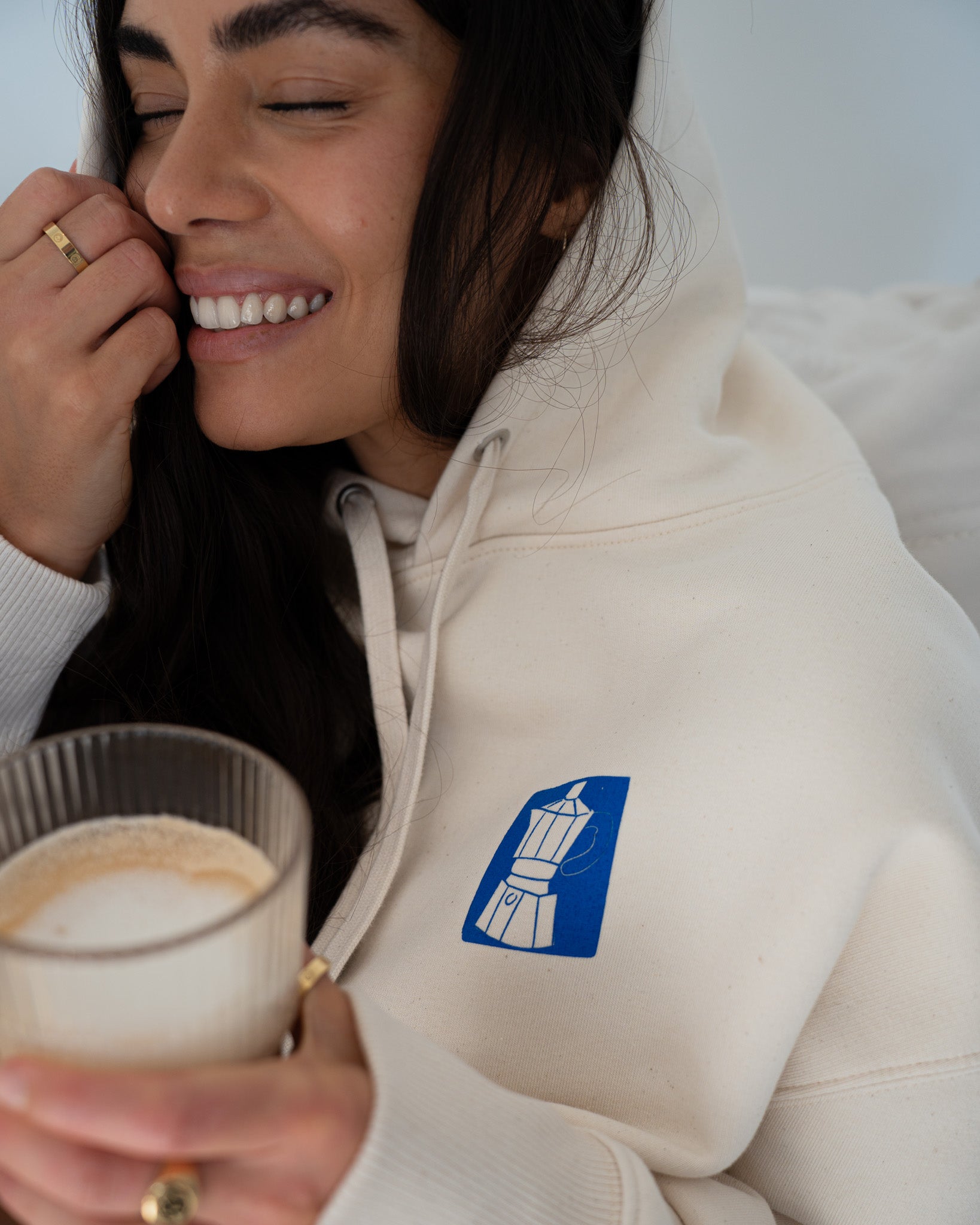 GOOD MOOD BY COFFEE Oversized Hoodie