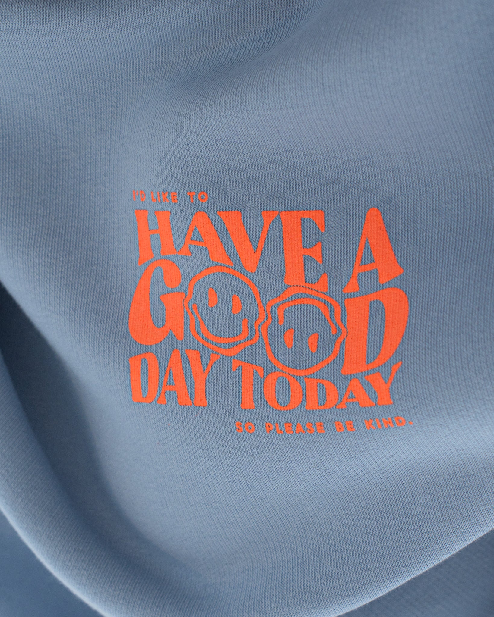 BE KIND Oversized Sweater Serene-Blue