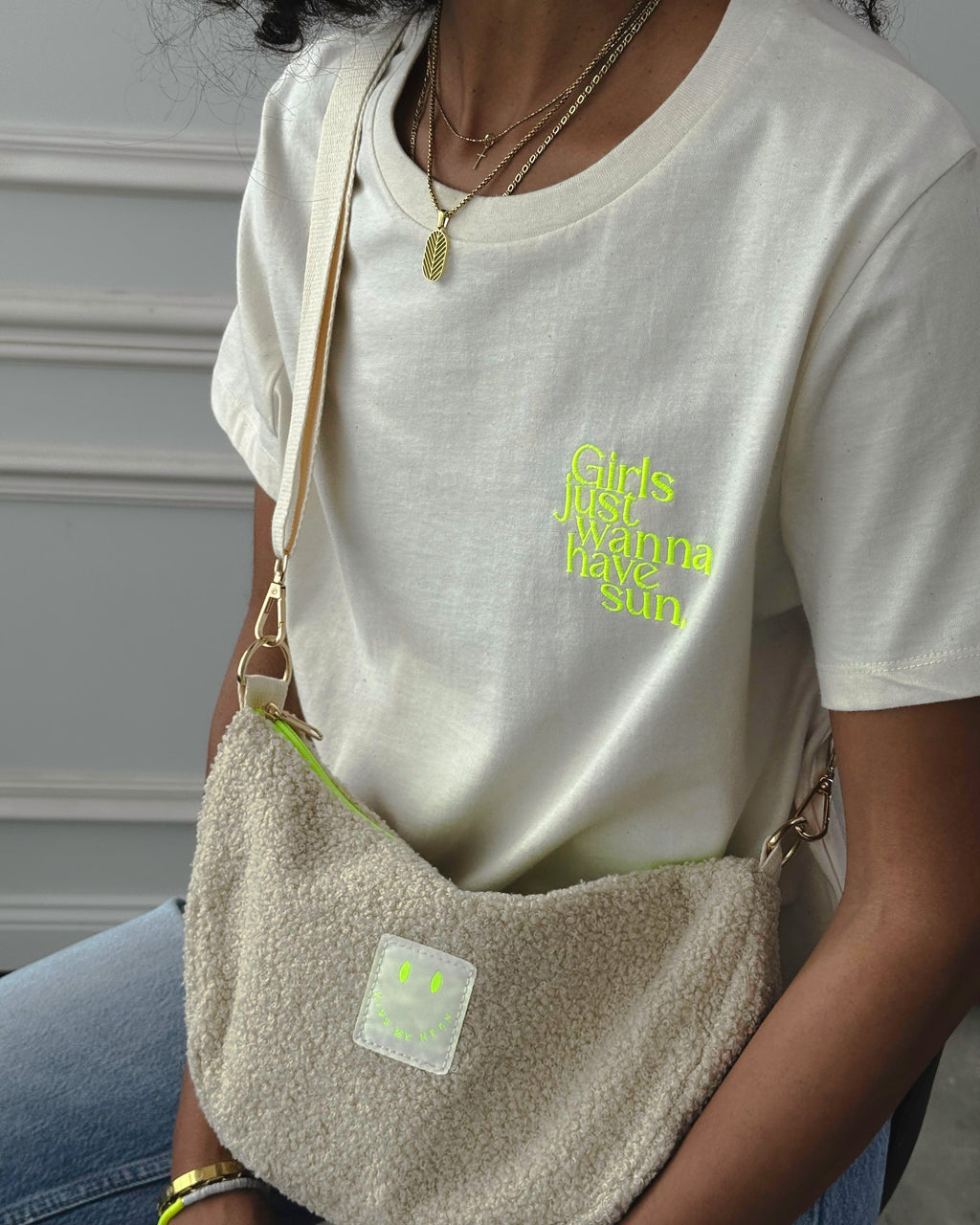 Crossbody Bag aus TEDDY Bouclé-Fleece