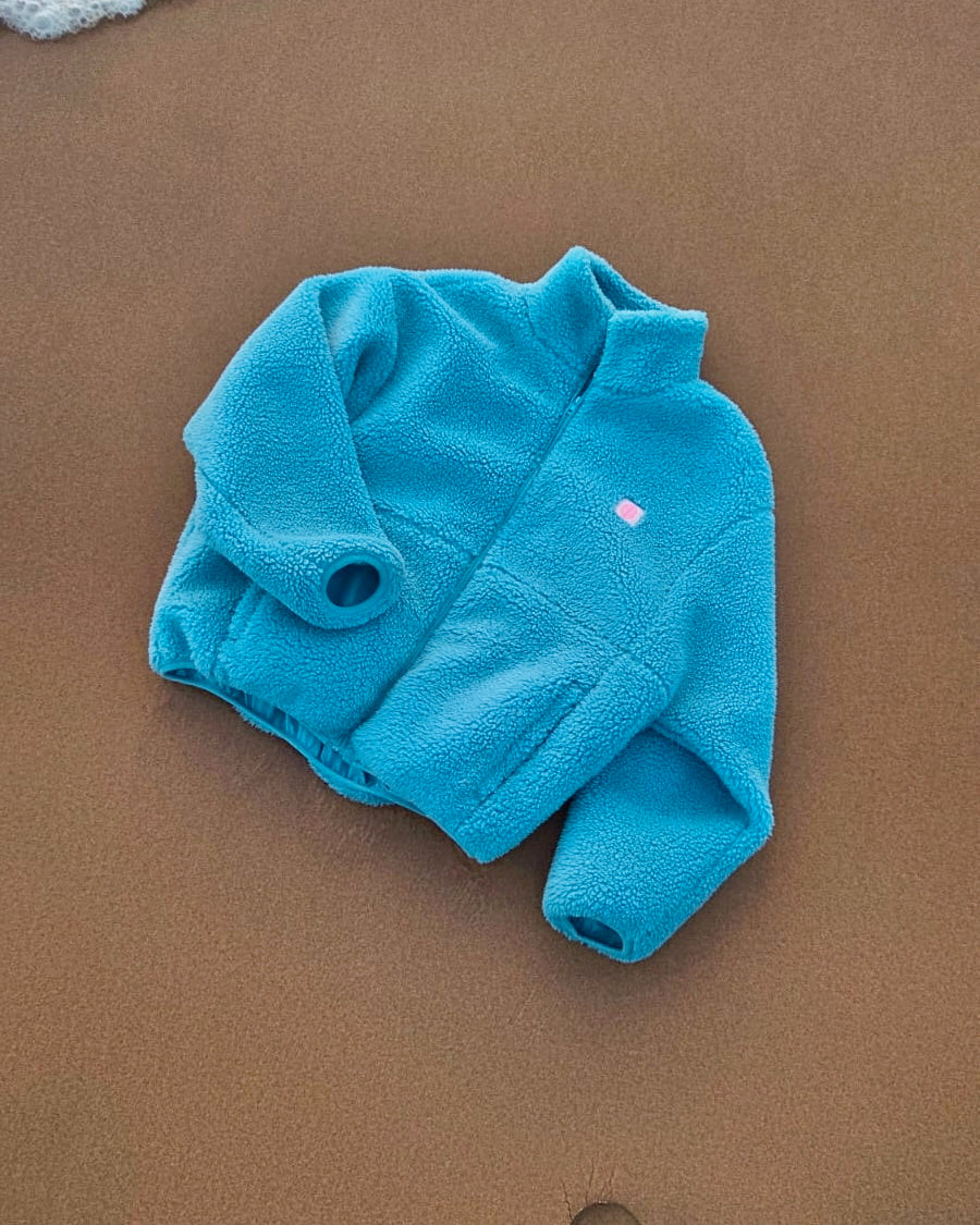 TEDDY FLEECE JACKE Blue