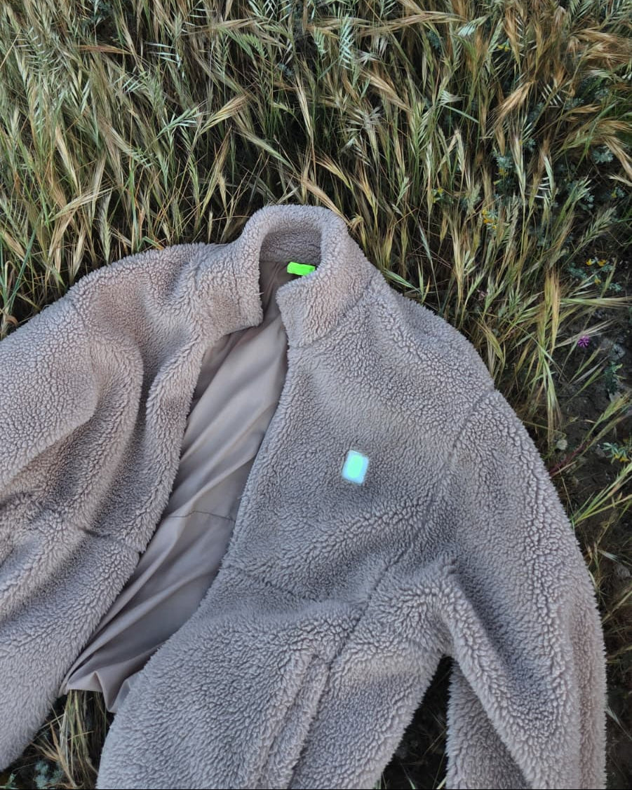 TEDDY FLEECE JACKE Sand