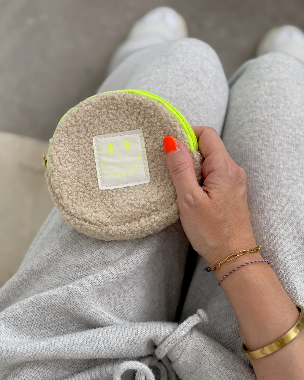 Wallet aus TEDDY Bouclé-Fleece