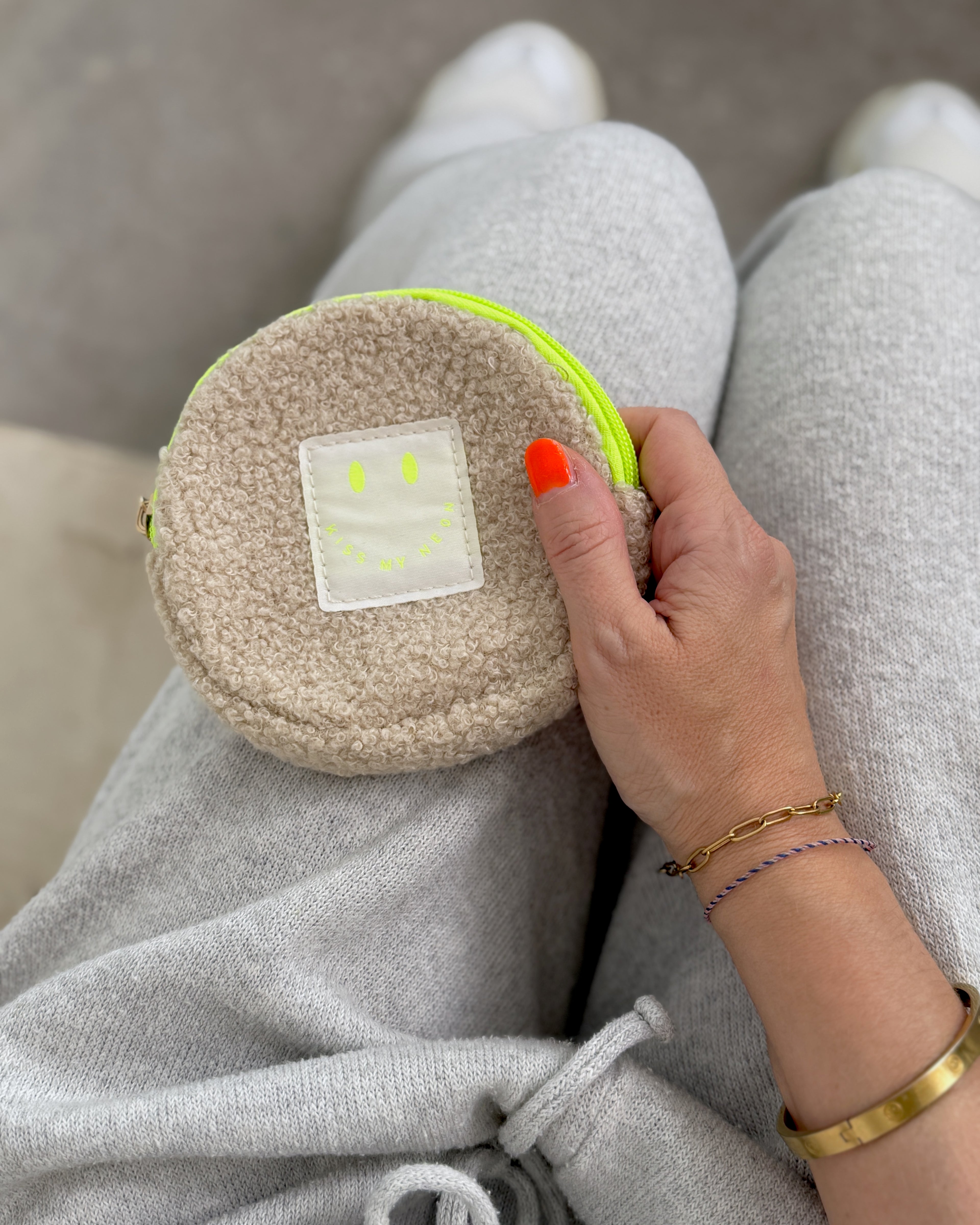 Wallet aus TEDDY Bouclé-Fleece