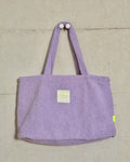 Shopping Bag aus TEDDY Bouclé-Fleece LAVENDEL