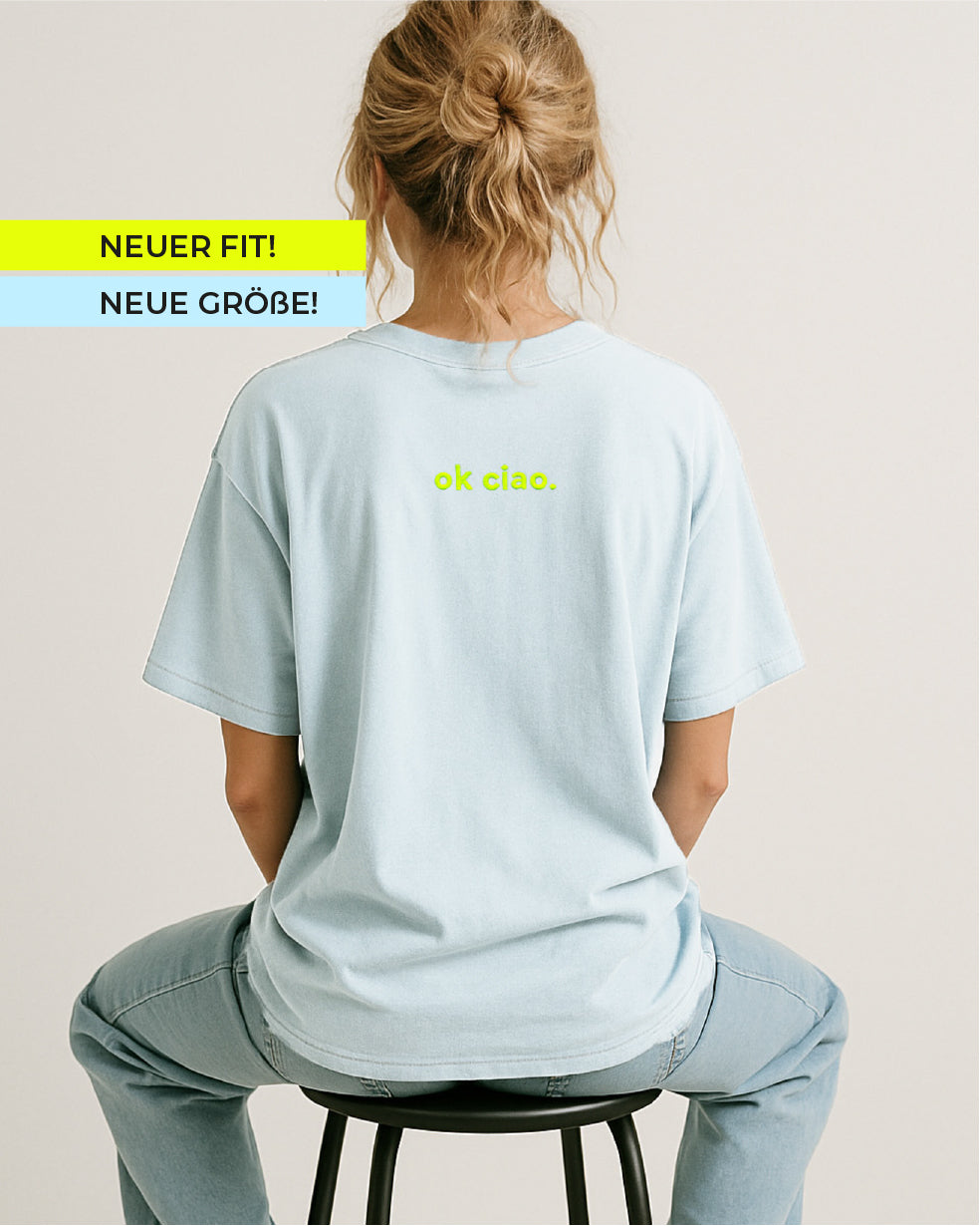 OK WOW T-Shirt Ice-Blue