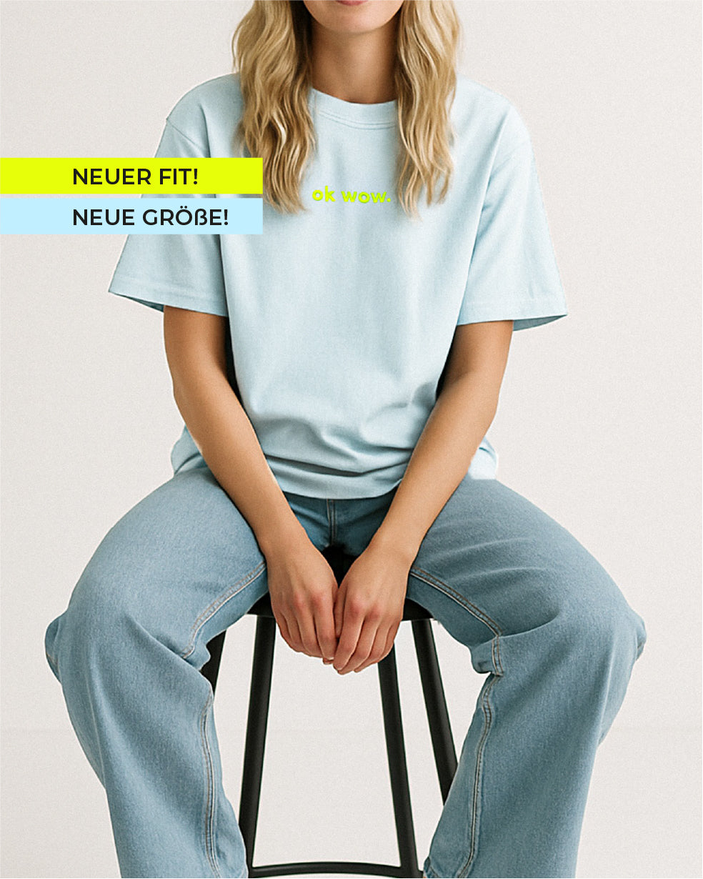 OK WOW T-Shirt Ice-Blue