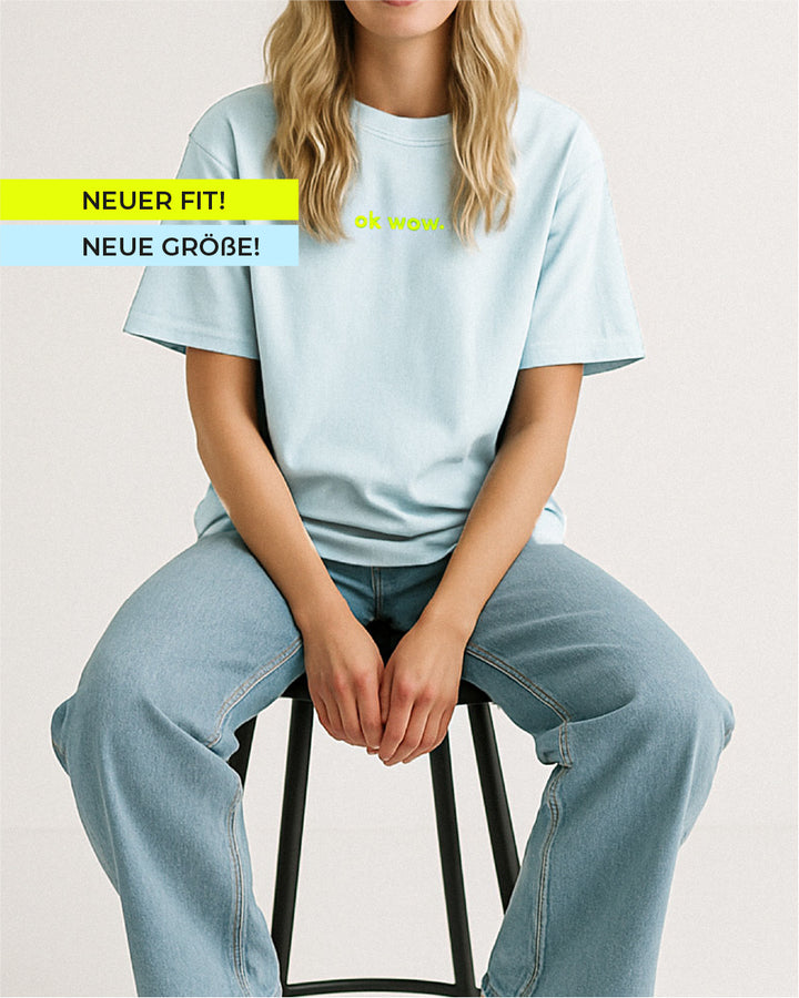 OK WOW T-Shirt Ice-Blue