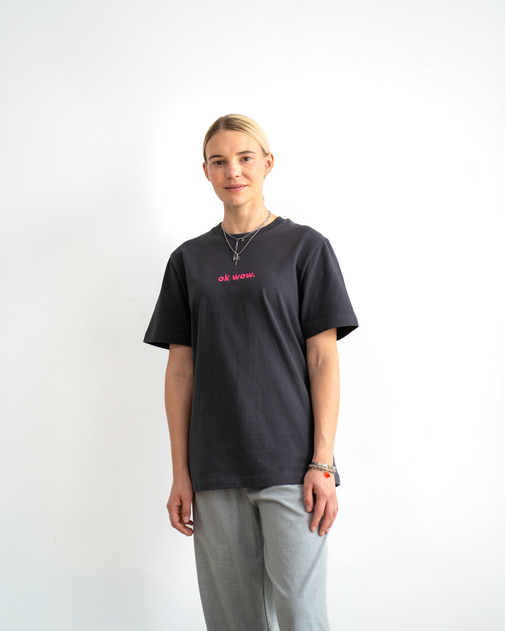 OK WOW T-Shirt Anthrazit
