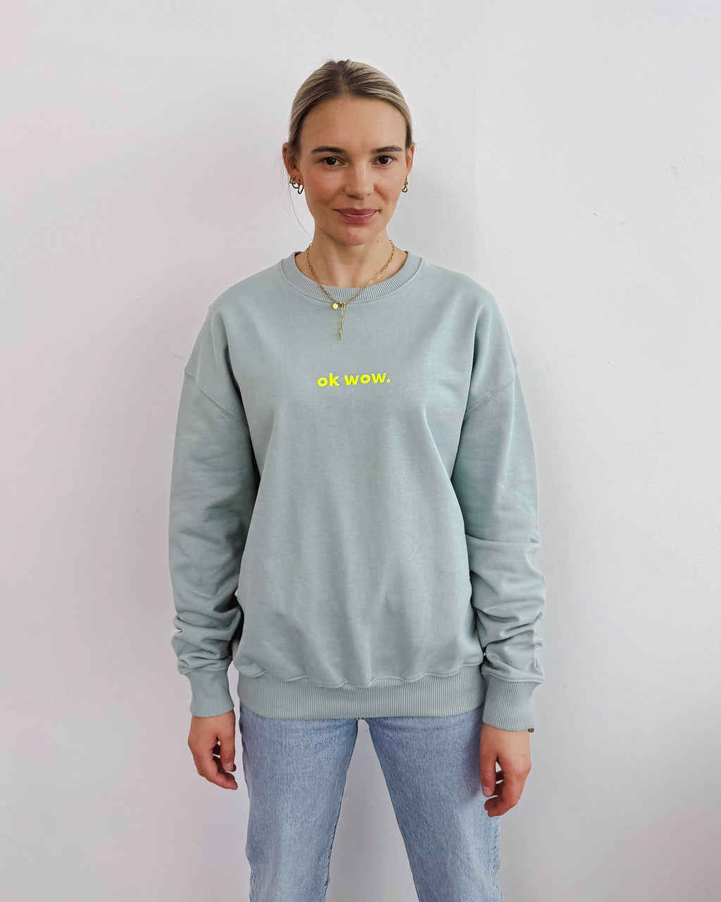 OK WOW Oversized Sweater Aloe