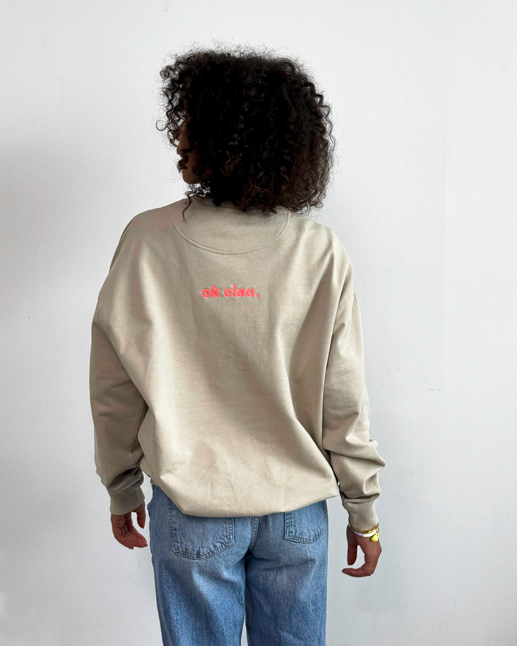 OK WOW Oversized Sweater Sand